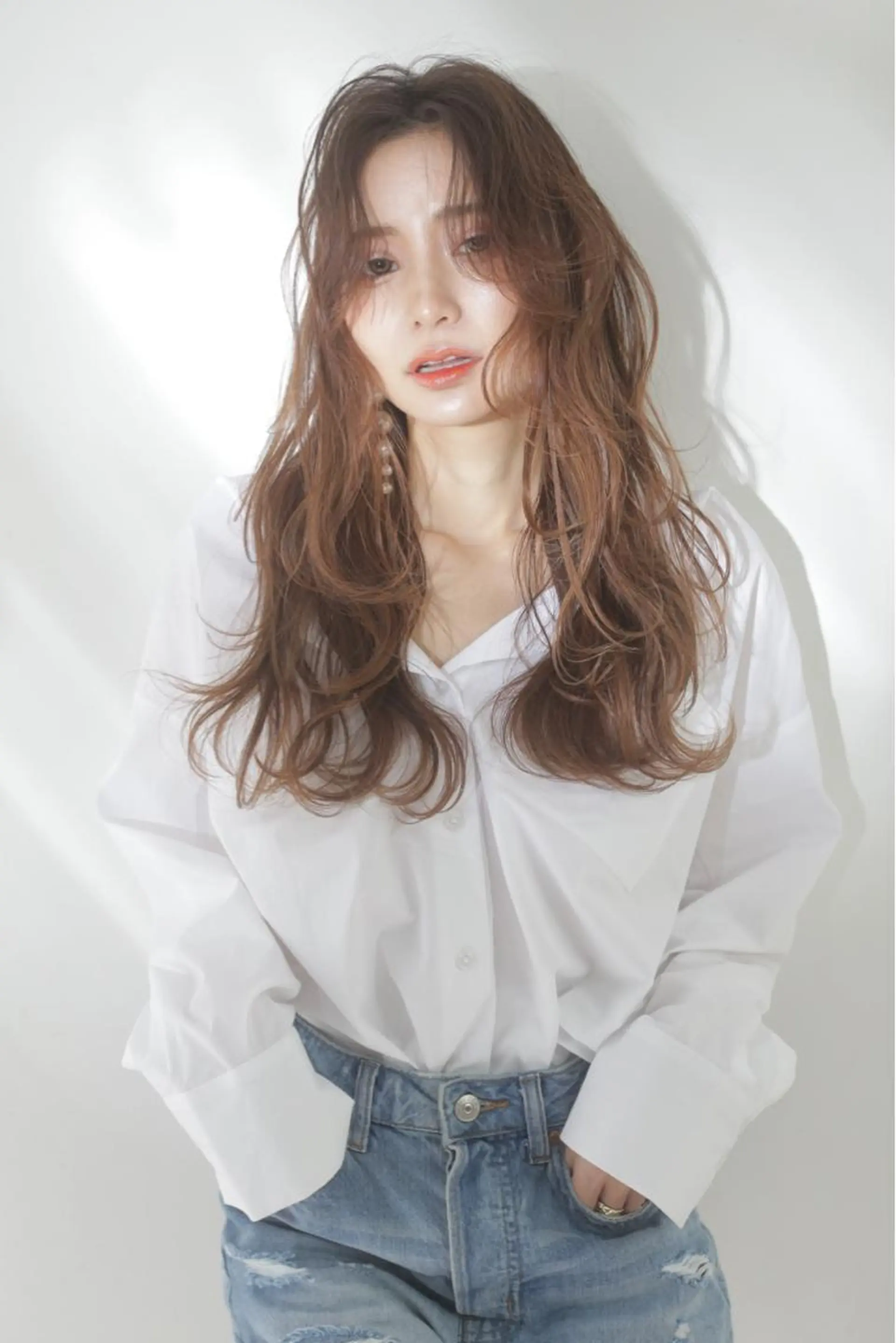 ロング カット ヘアカラー Lee 甲子園のヘアスタイル