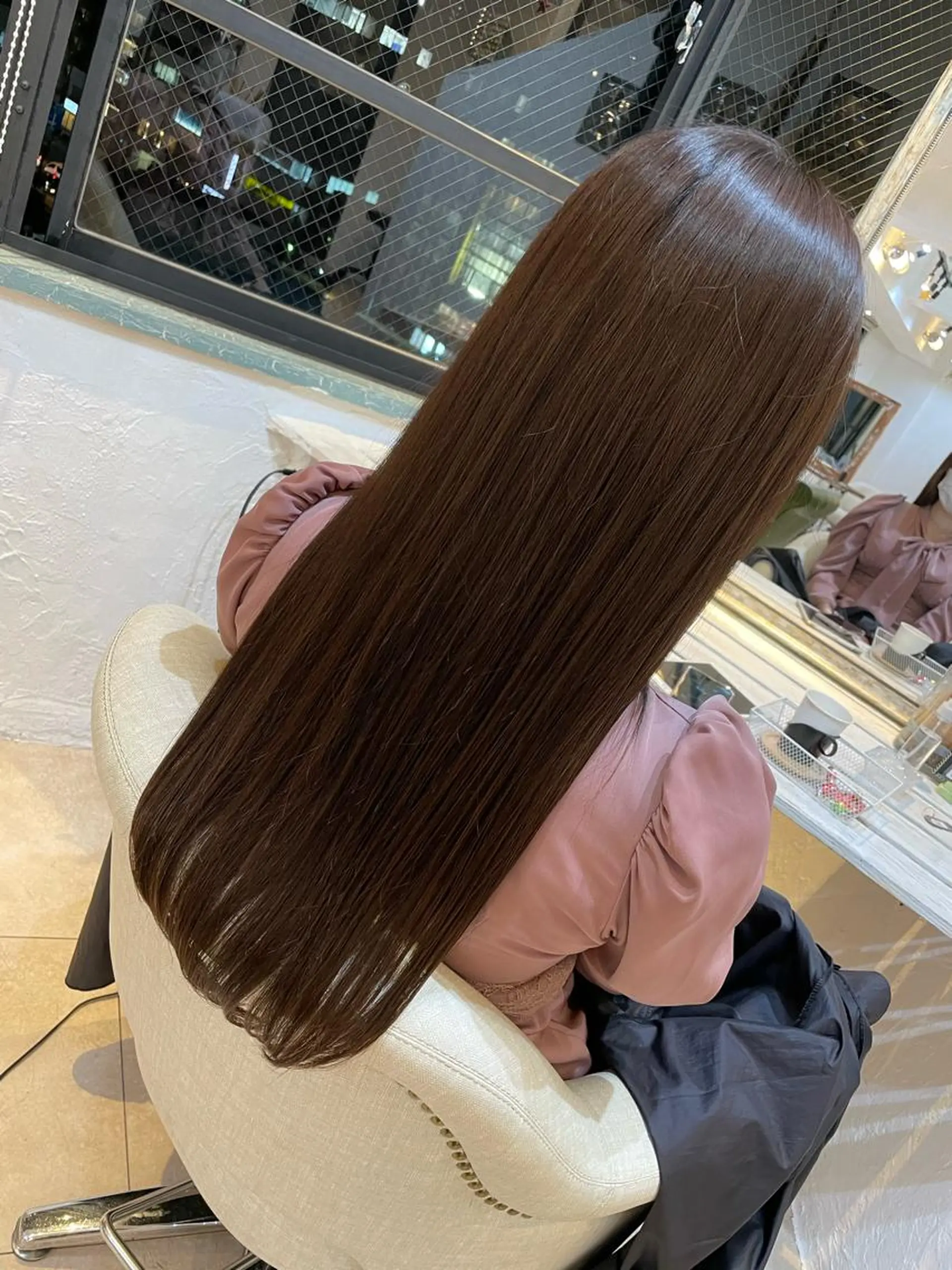 ロング 縮毛矯正 トリートメント 金子 しおりのヘアスタイル