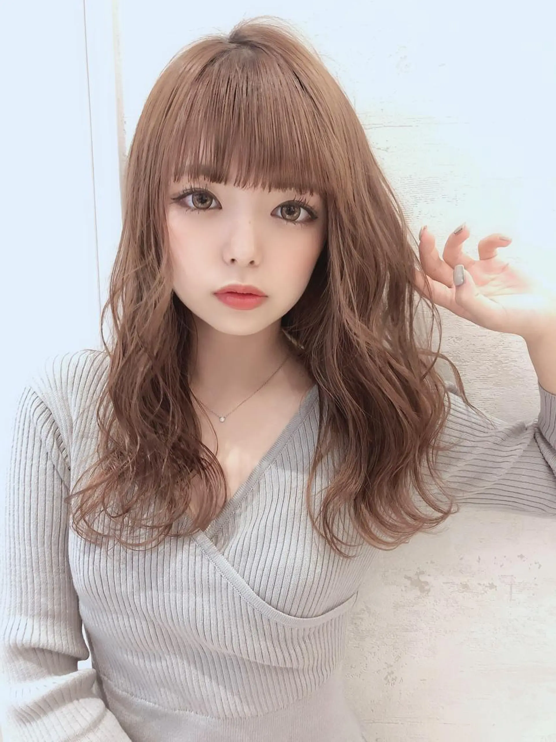 ミディアム カット ヘアカラー 代表山口ひな 髪質改善のプロのヘアスタイル