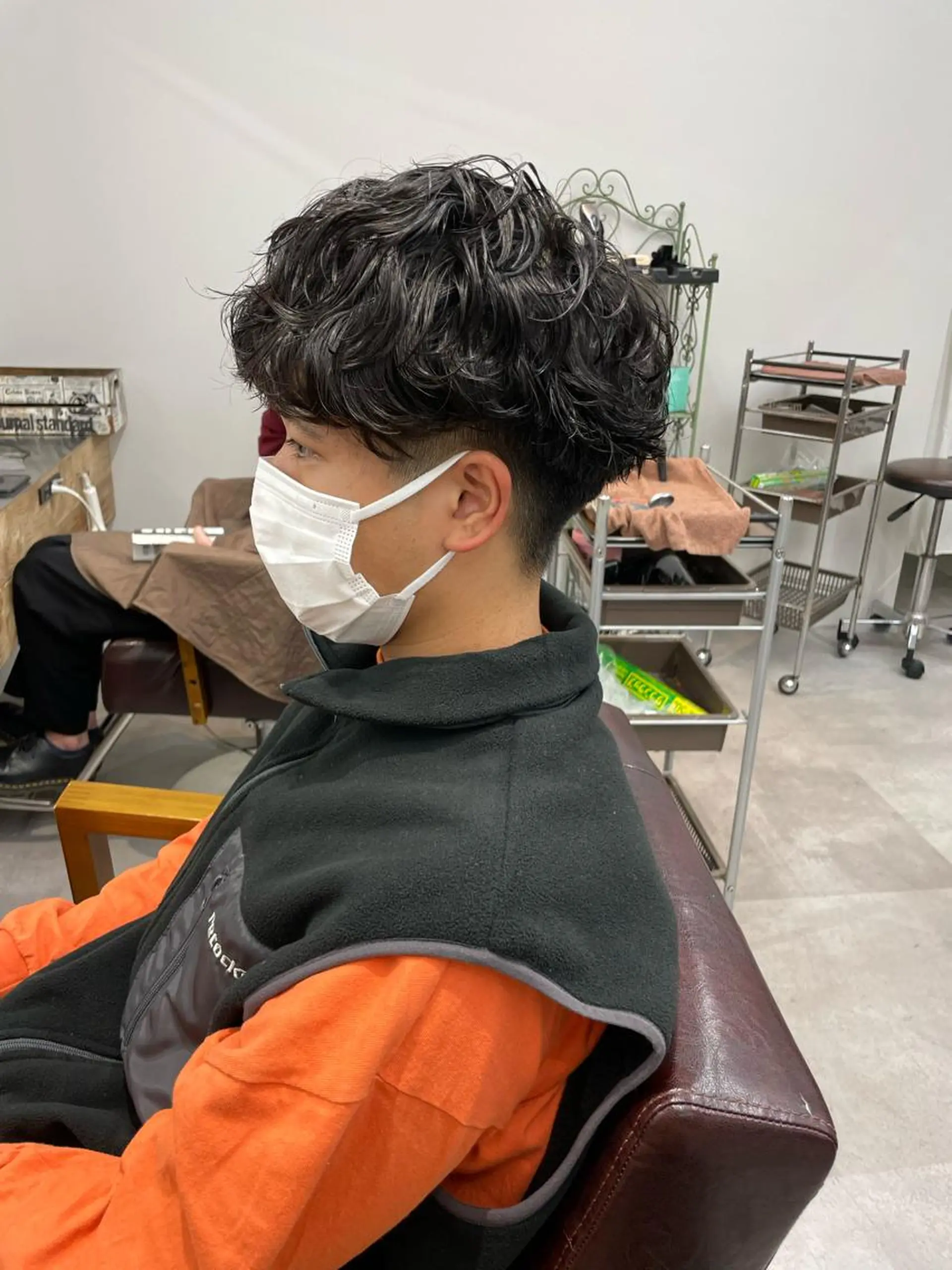 ショート パーマ ヘアアレンジ メンズ カット パーマ ヘアセット SALOWIN横浜店所属・🔥メンズ特化🔥 木村 祐太のヘアスタイル