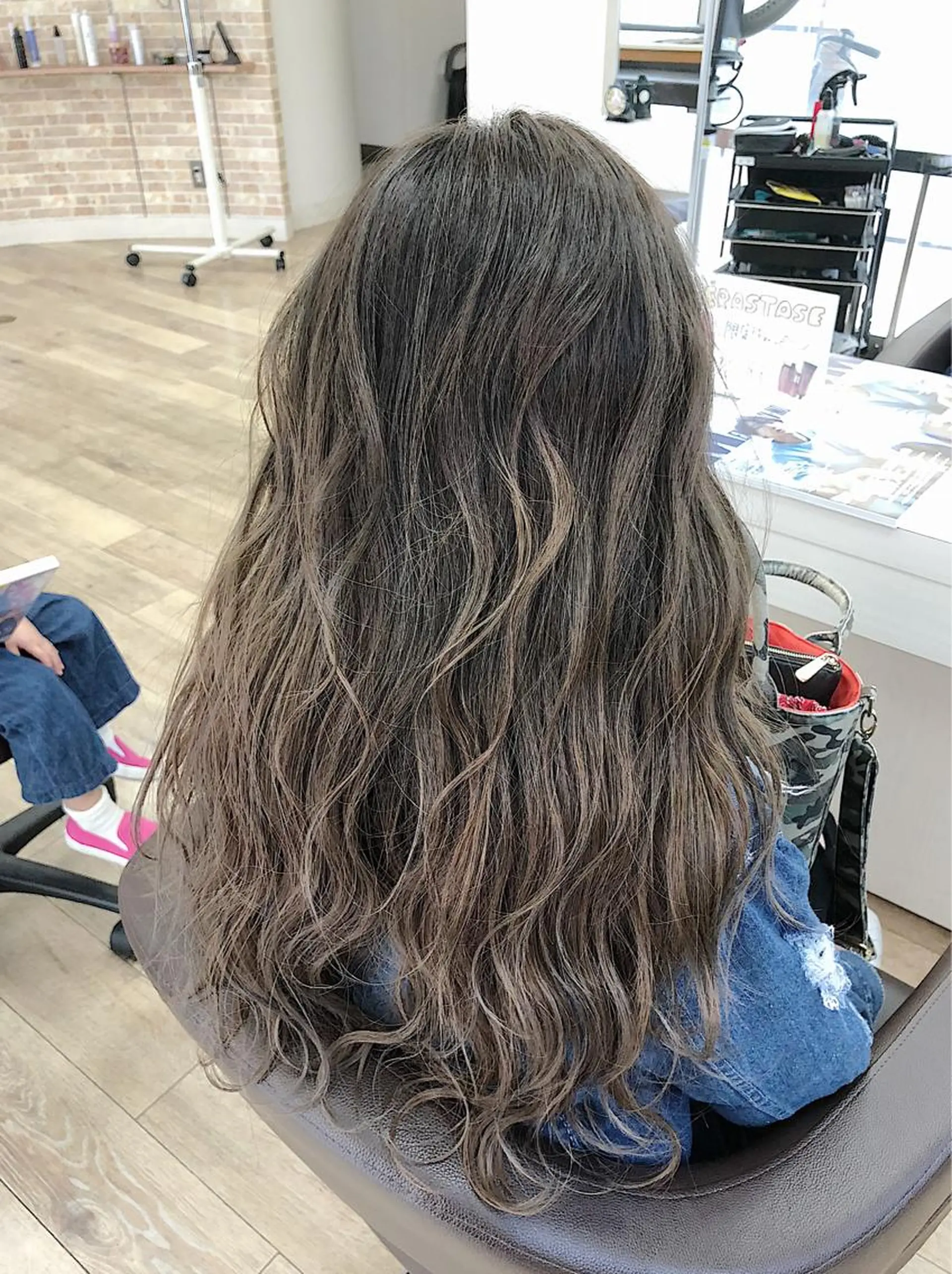 ロング カラー グレージュ ノンダメージ髪質改善 カラー💎/KURAのヘアスタイル