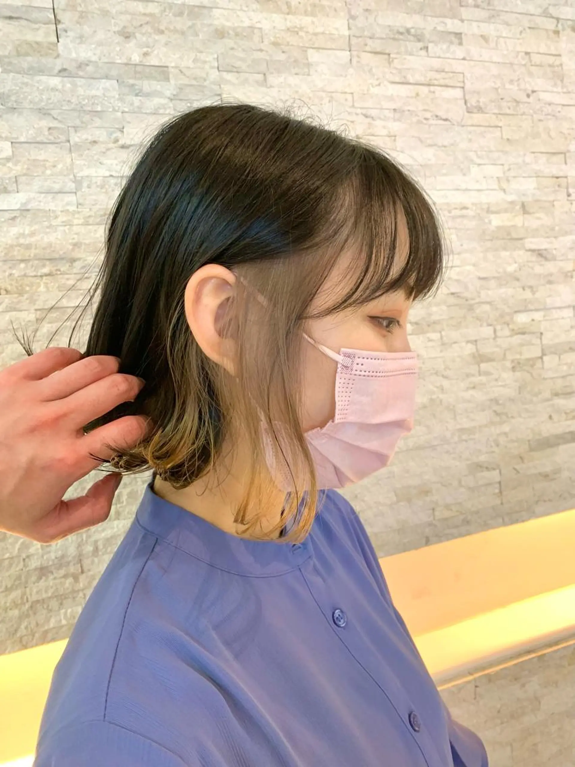 ショート カラー ヘアアレンジ ベージュカラー ブリーチ 🔶似合わせセンター パート/ヤス🔶のヘアスタイル
