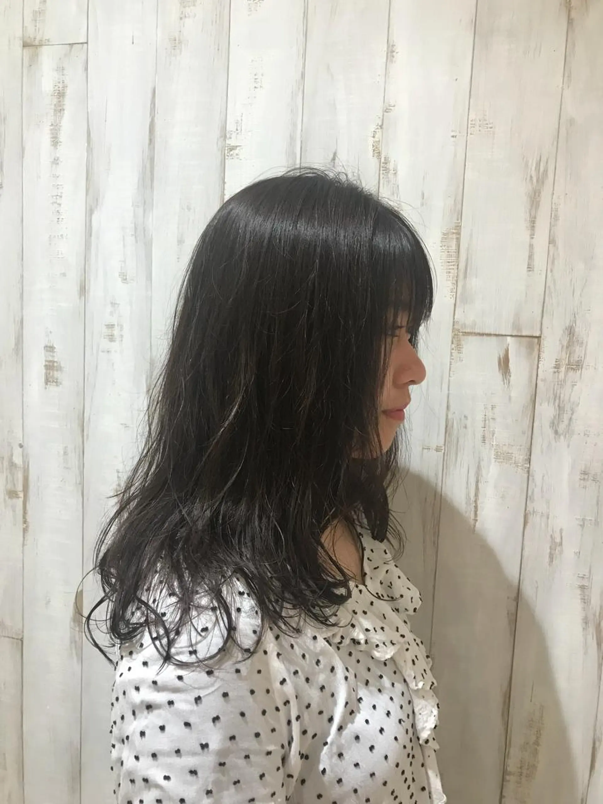 セミロング パーマ 鈴木 まりやのヘアスタイル