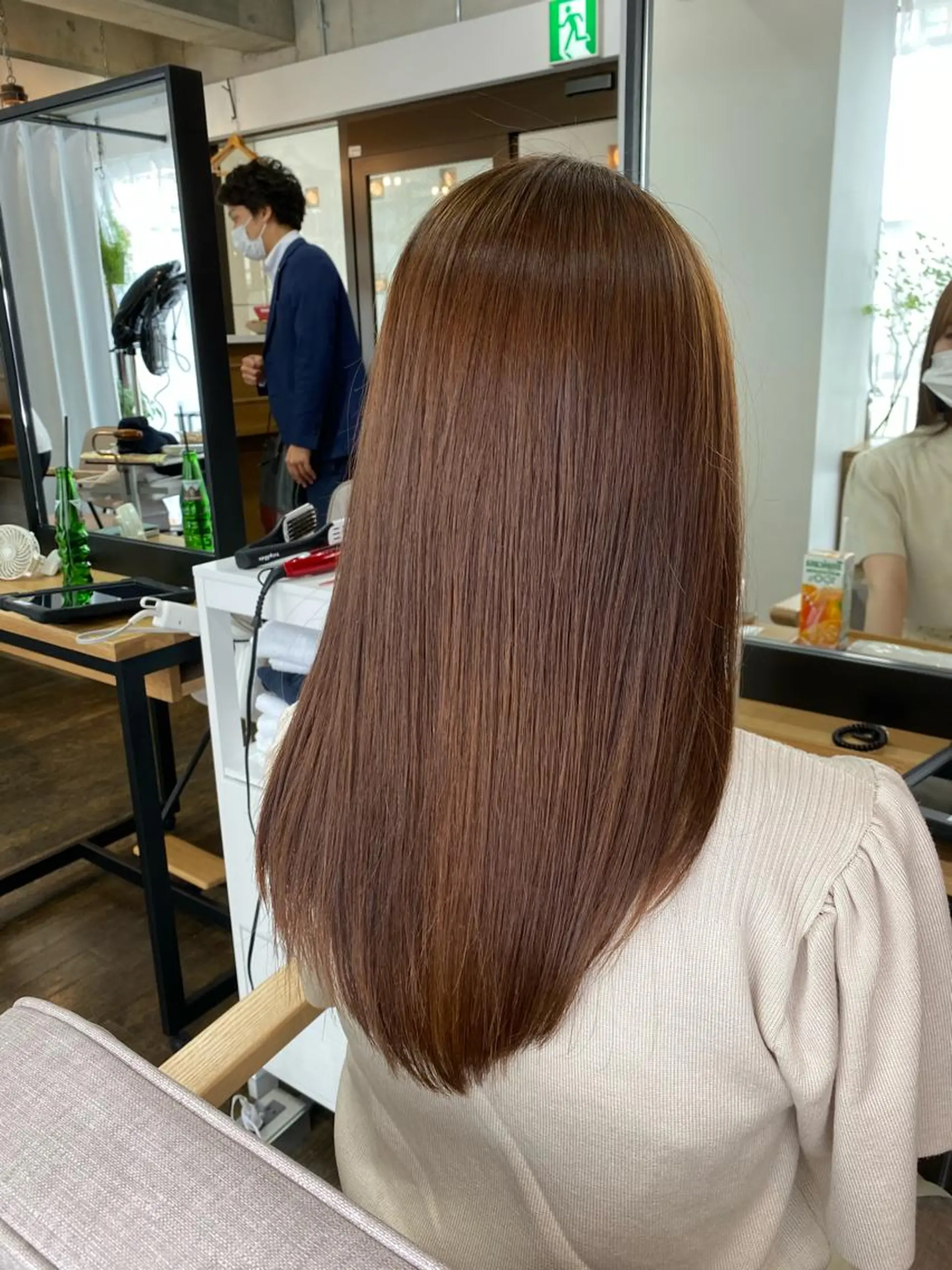 ロング 縮毛矯正 トリートメント 統括マネージャー/ 髪のドクター/前原悟のヘアスタイル