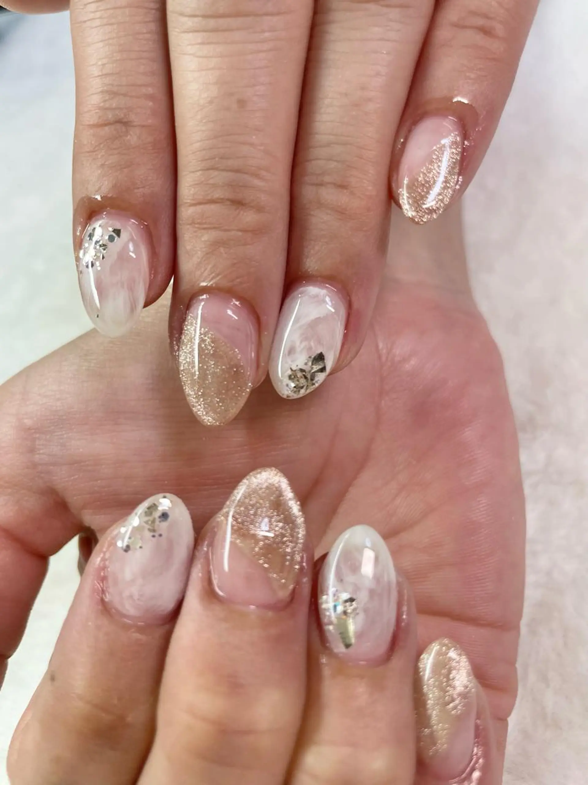 ネイル ジェルネイル マグネットネイル 大理石ネイル(マーブル) Y's nailのネイルデザイン