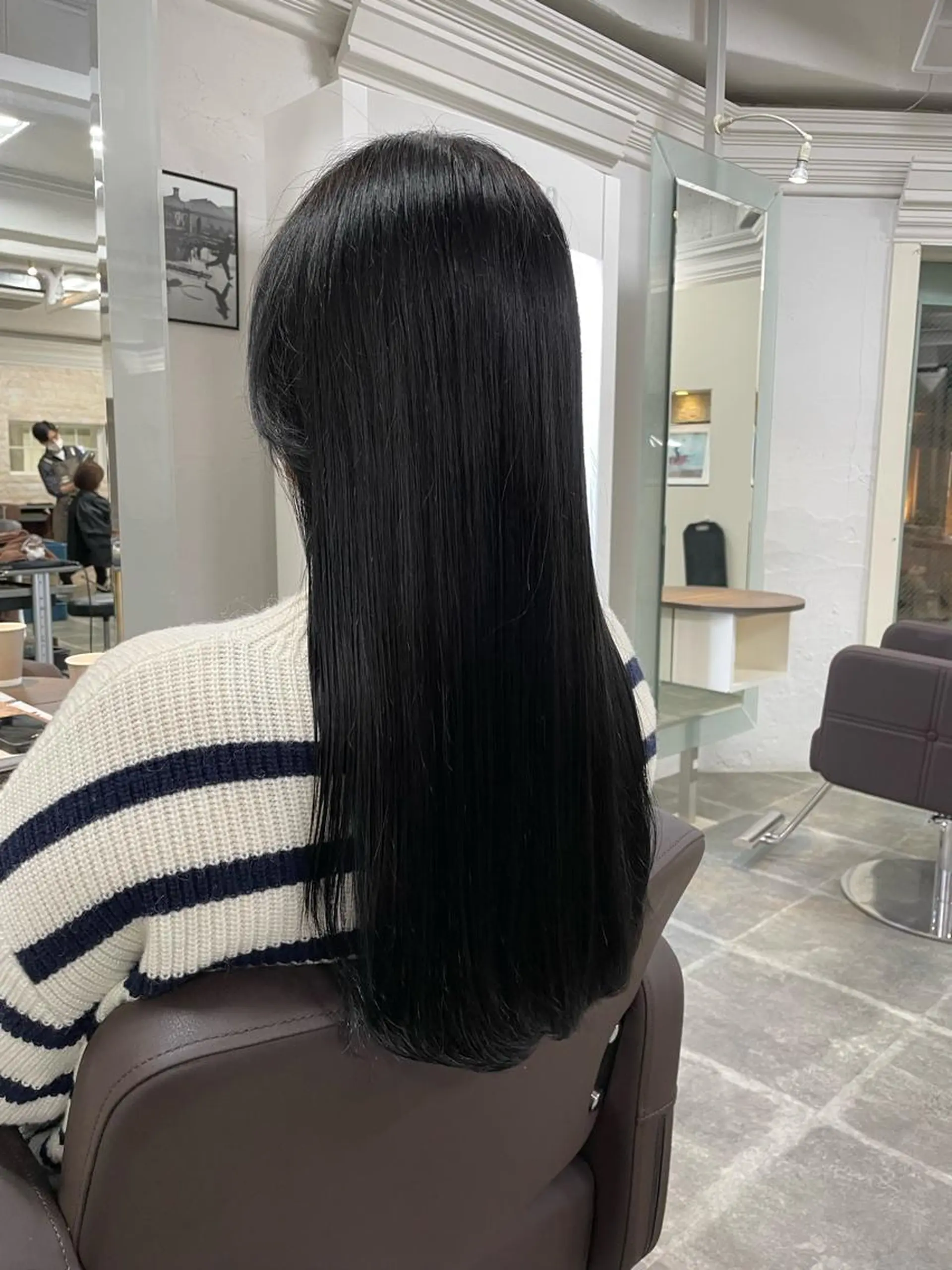 ロング カラー カット トリートメント 平 ちひろのヘアスタイル