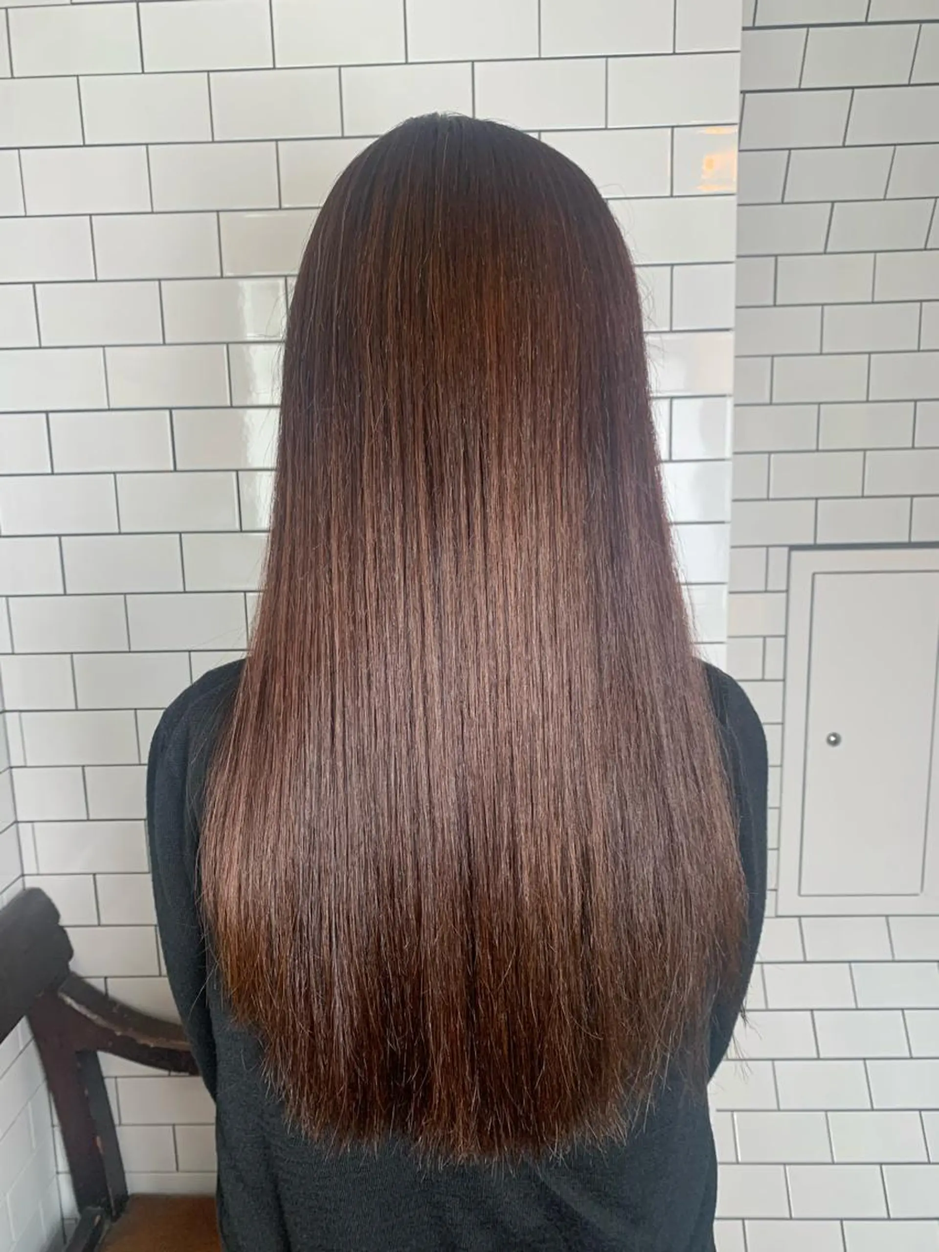 ロング 酸性ストレート 妙見 知洋のヘアスタイル