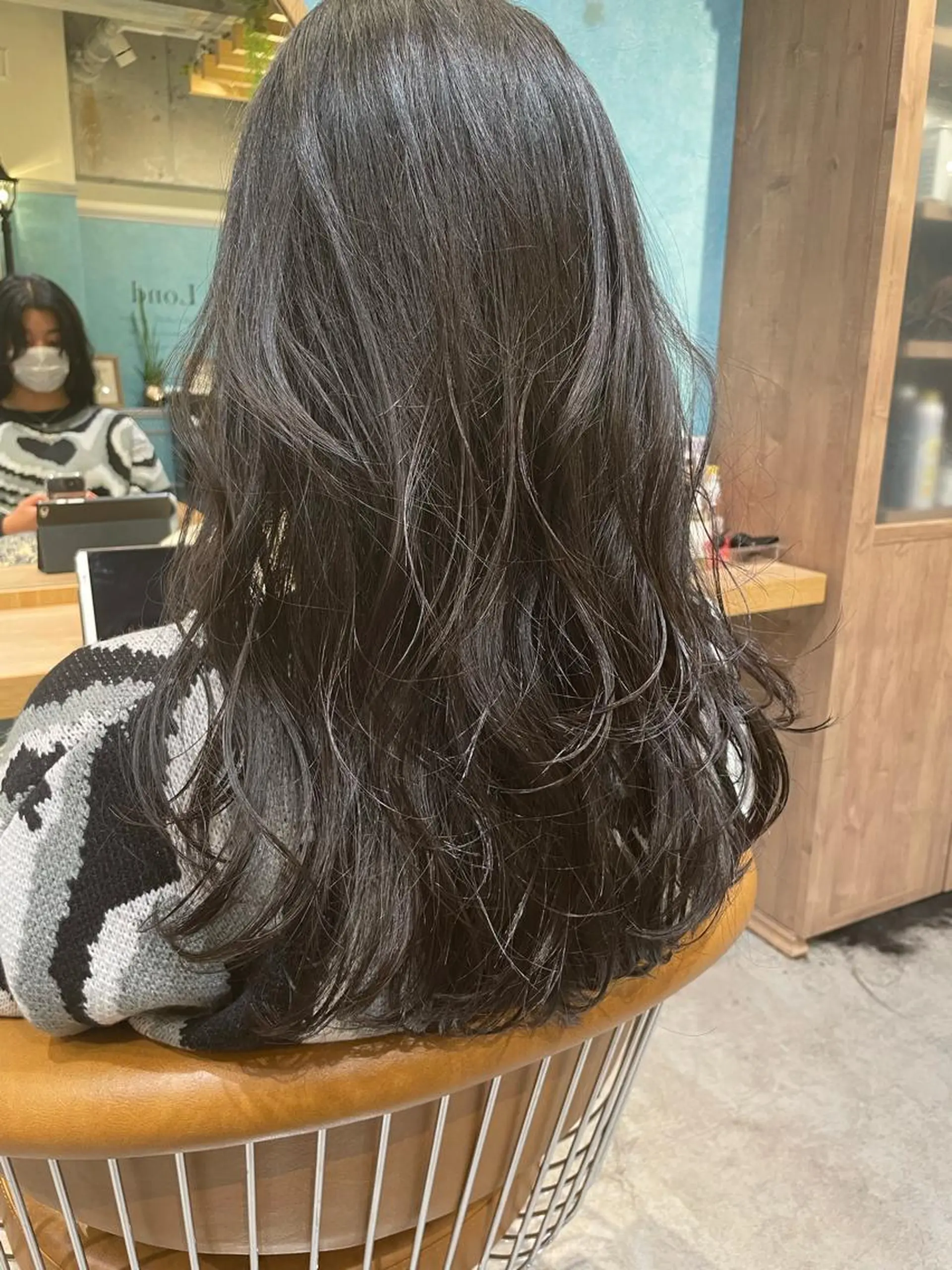 ロング カット パーマ トリートメント 縮毛矯正　髪質改善 韓国風レイヤー　吉田のヘアスタイル