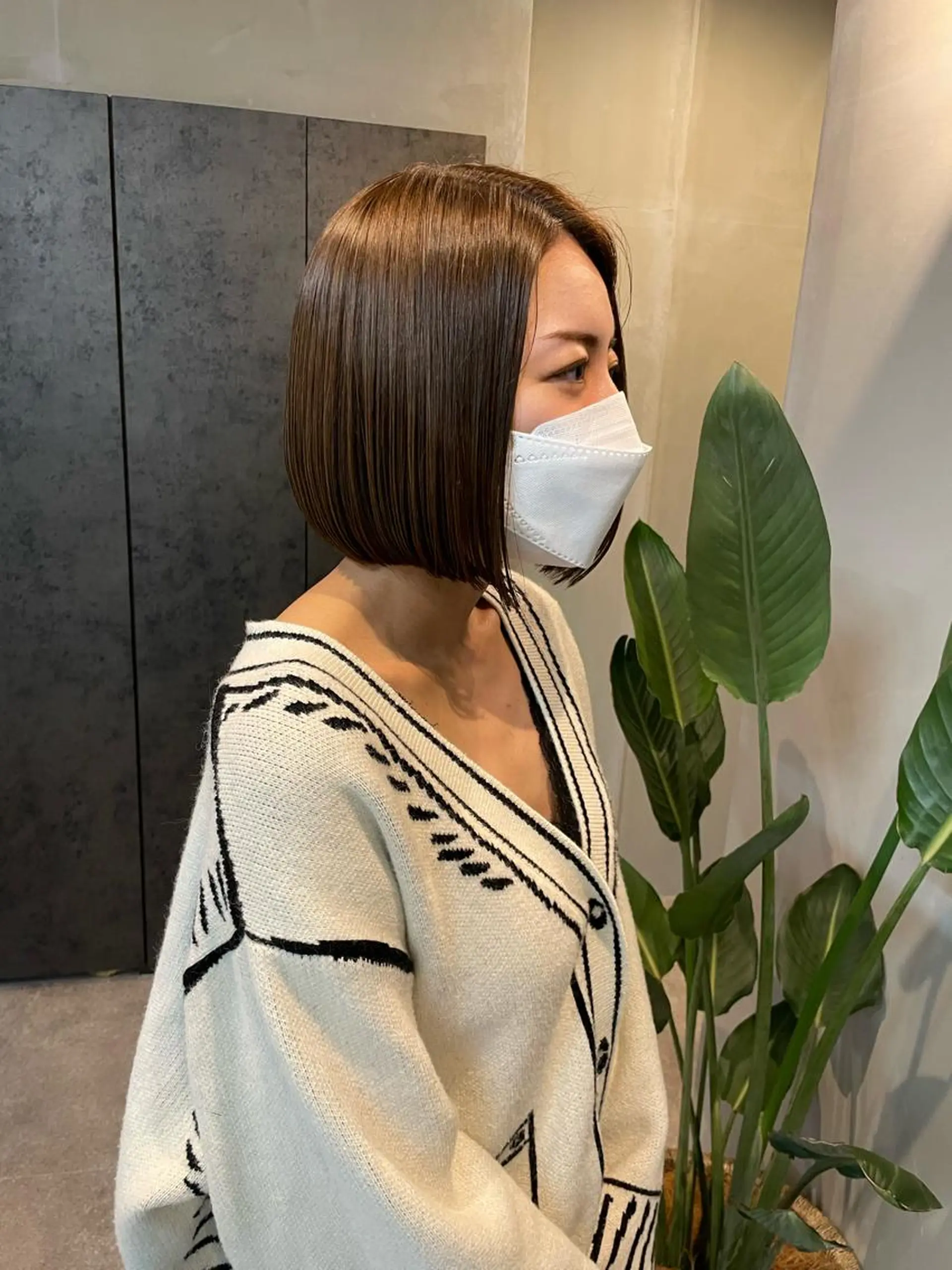 ショート カラー 透明感カラー ボブ S.BROOM なんばTAKUYAのヘアスタイル