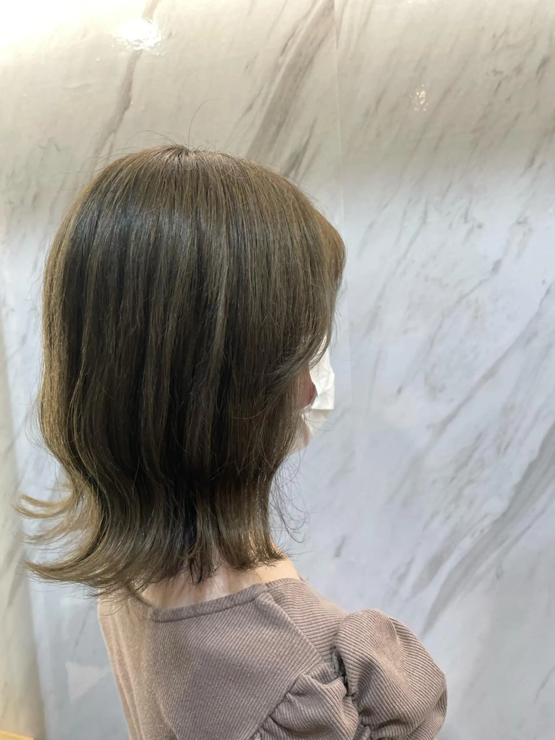 ミディアム カラー イルミナカラー カット ヘアカラー L.E.M 仙台のヘアスタイル