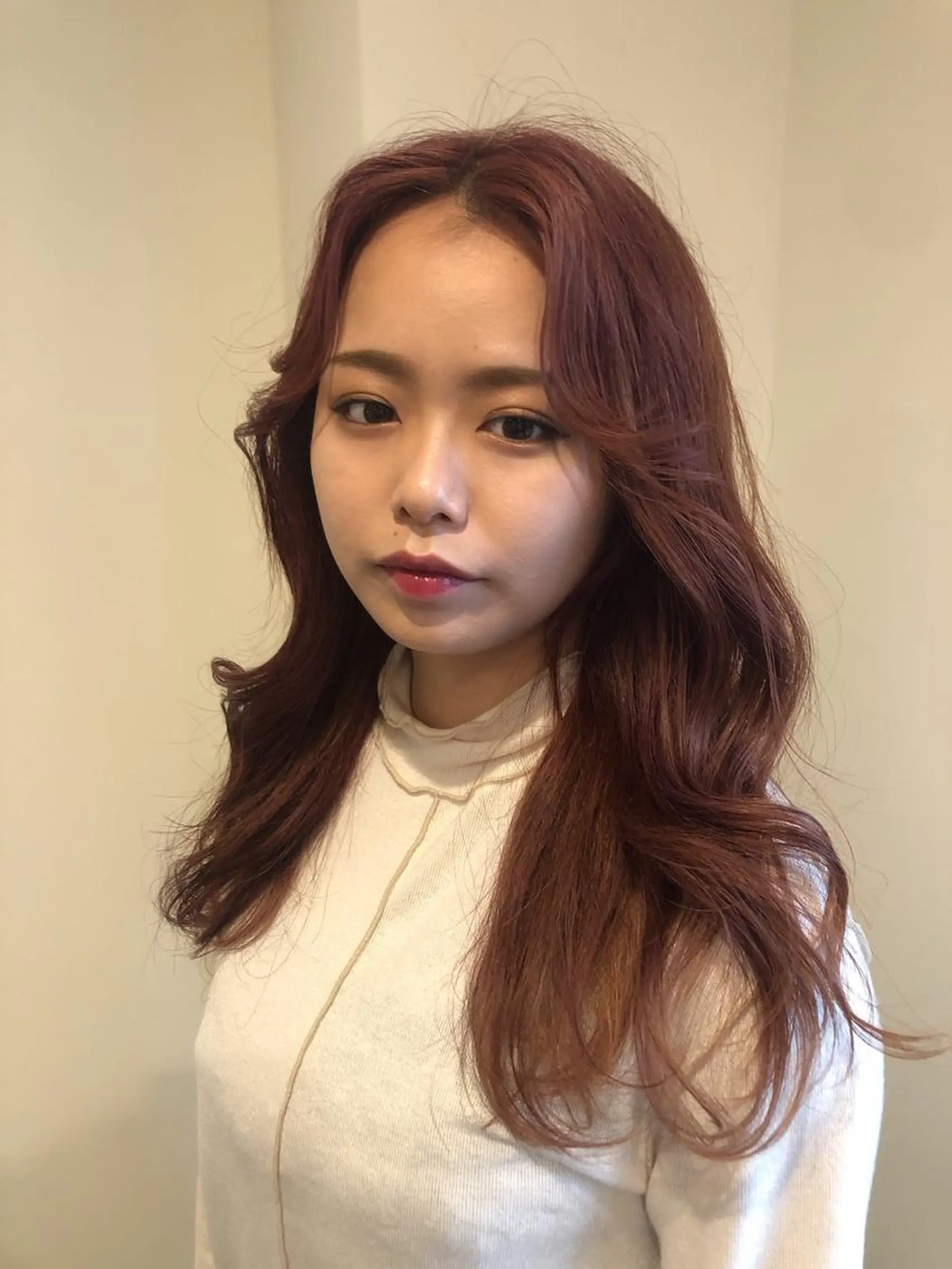 ミディアム カラー ヘアアレンジ ダブルカラー 永井 亜実のヘアスタイル