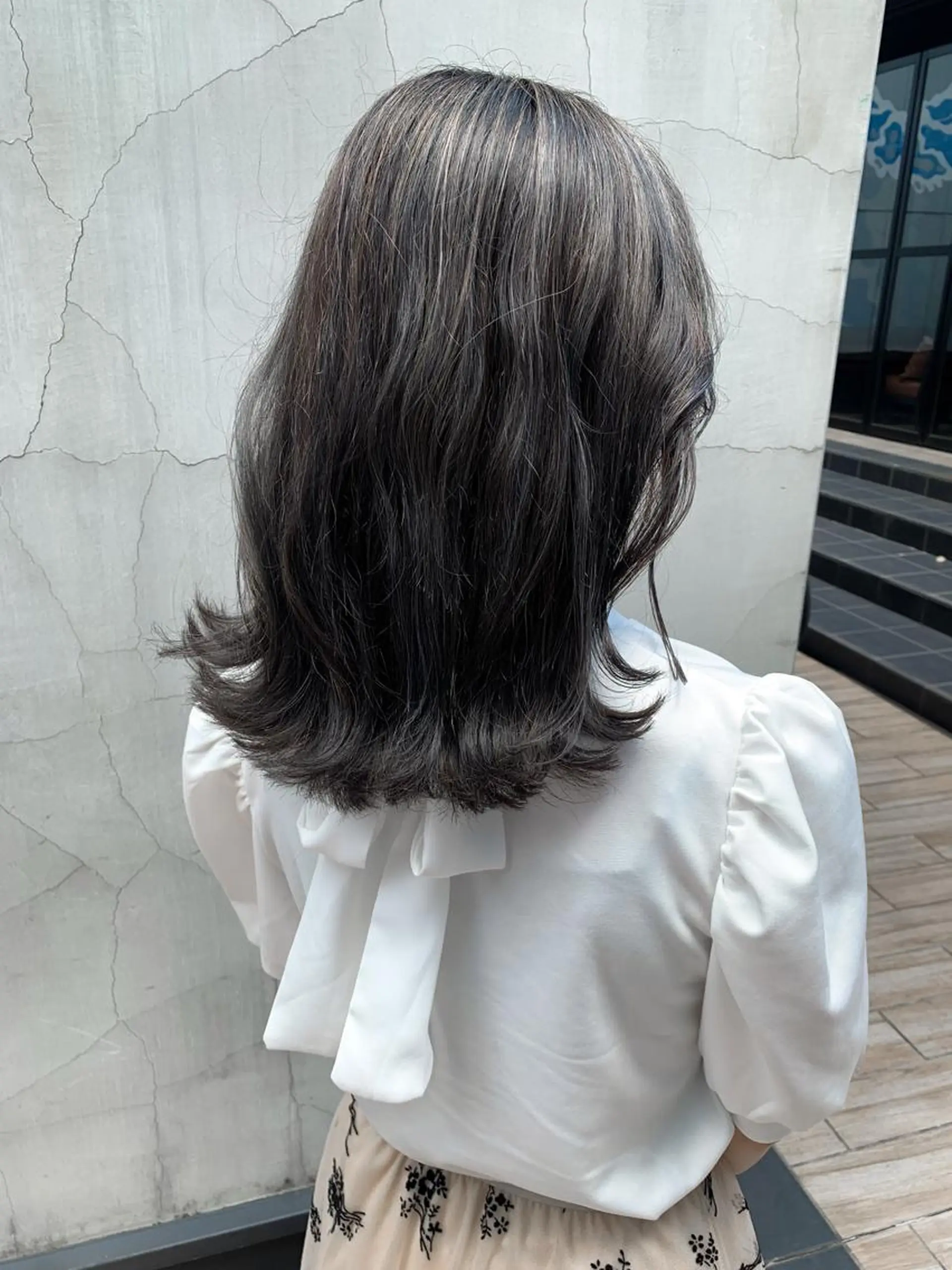 ミディアム カラー ヘアアレンジ ヘアカラー トリートメント yuka .のヘアスタイル