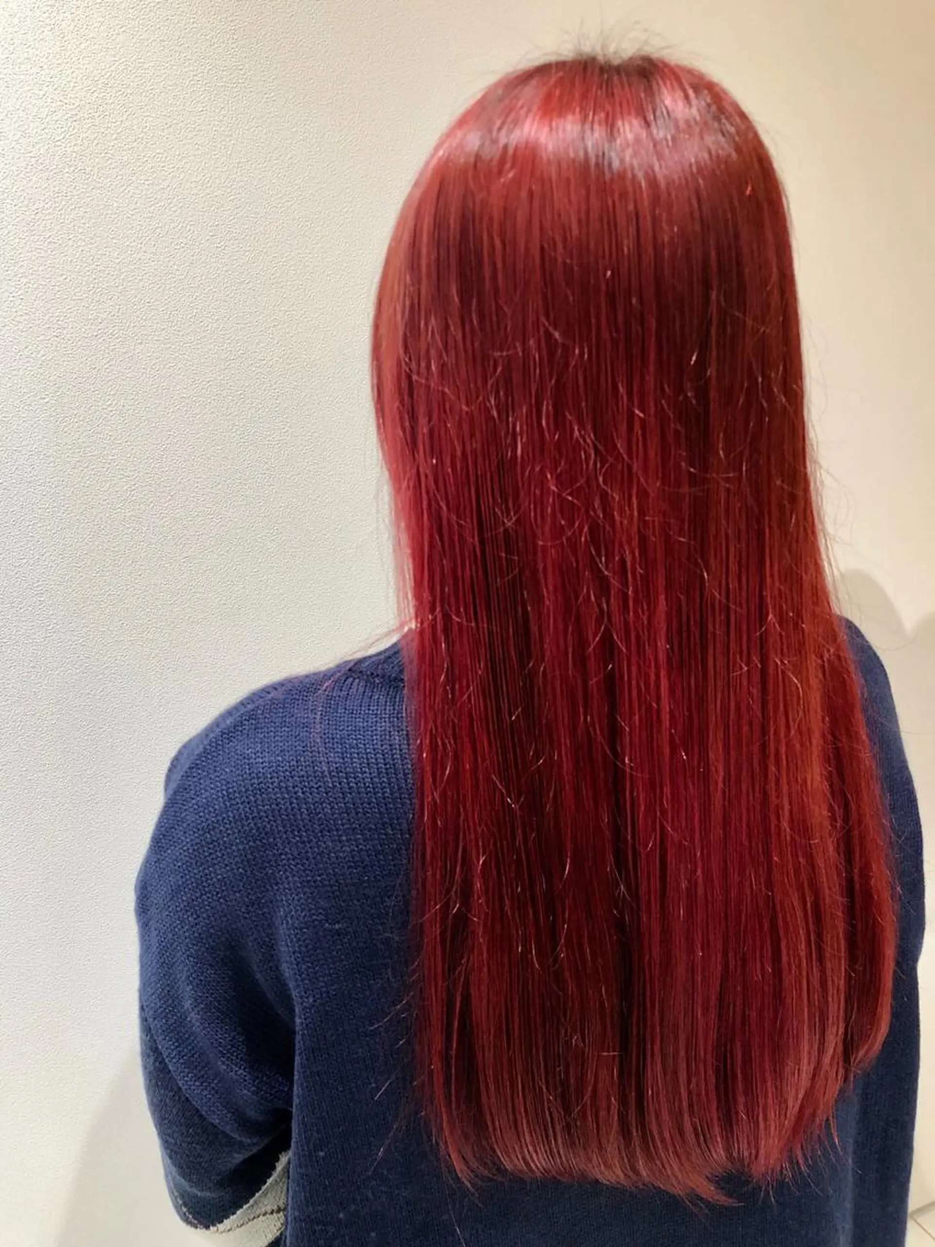 ロング カラー レッドカラー ヘアカラー トリートメント RUBEUS【ルベウス】所属・✨髪質改善🎨 杉本賢人のヘアスタイル