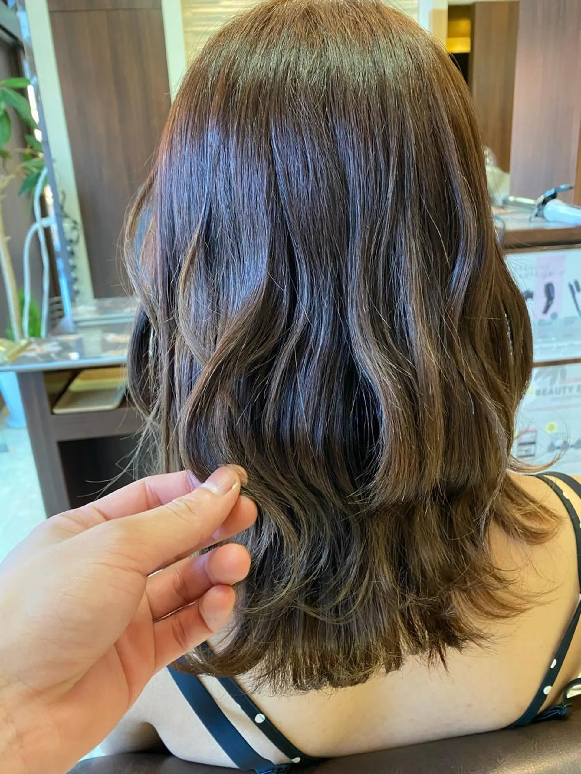 ミディアム カラー ベージュカラー カット ヘアカラー ブランシェ小幡駅前店 森樹のヘアスタイル
