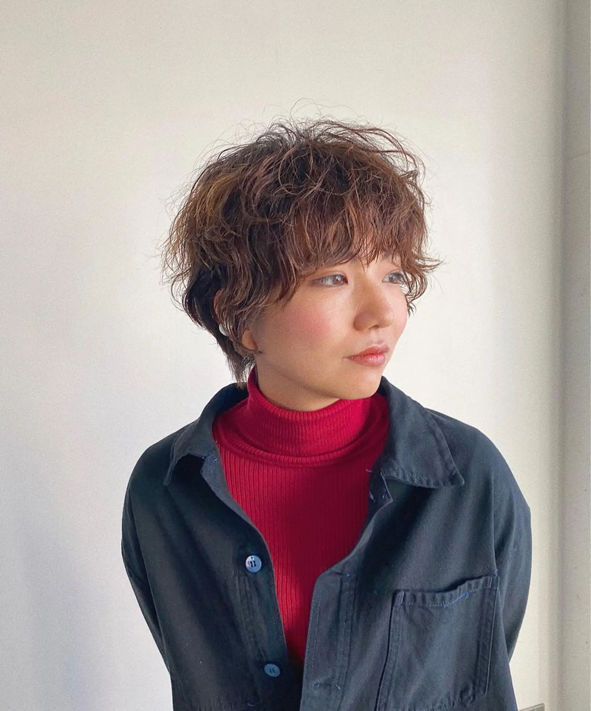 ショート パーマ 髪質改善/縮毛矯正/ 透明感カラーYUMAのヘアスタイル