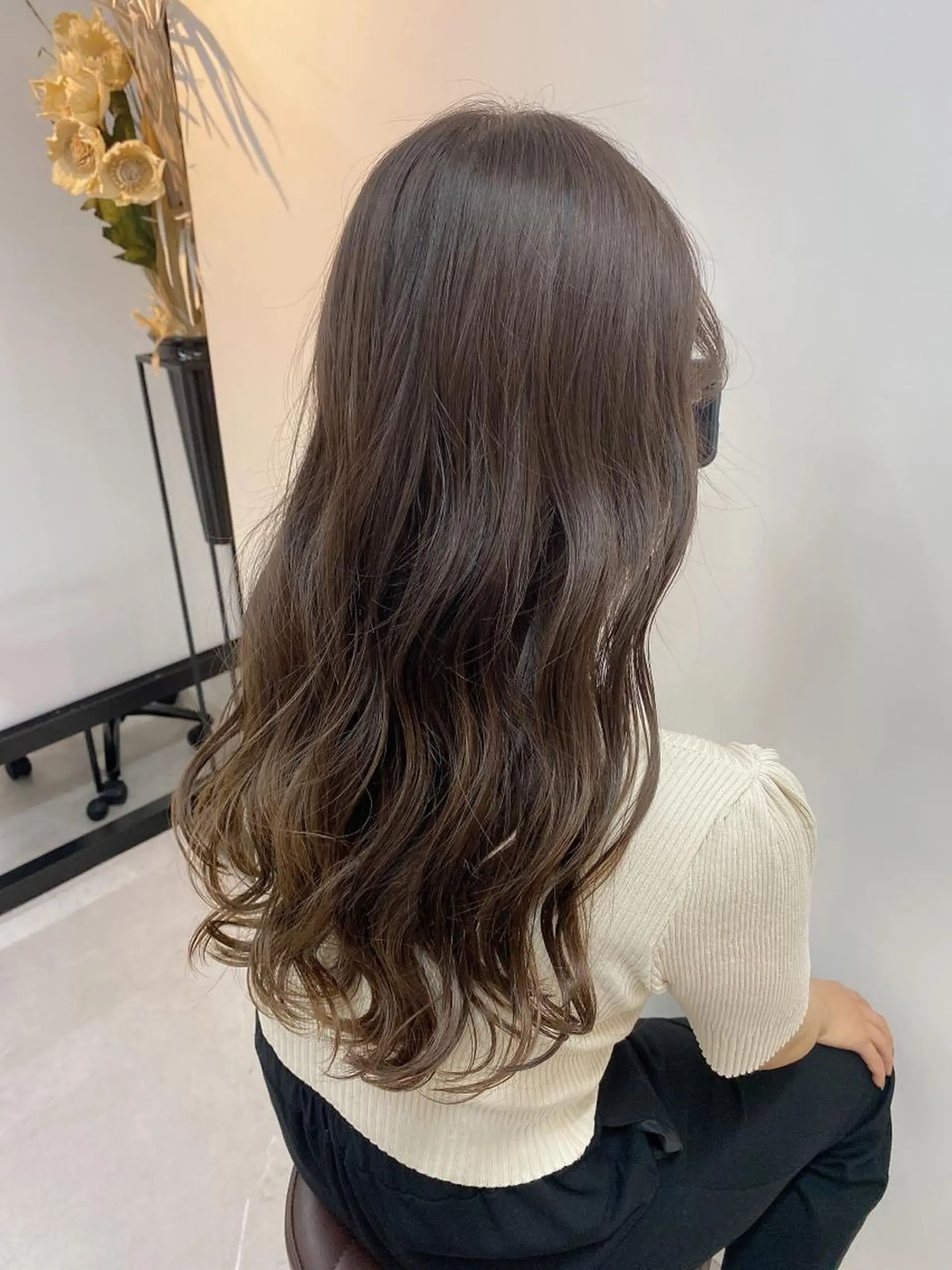 ロング カット ヘアカラー トリートメント 透明感/ツヤ髪/ さら艶/前田祥汰のヘアスタイル