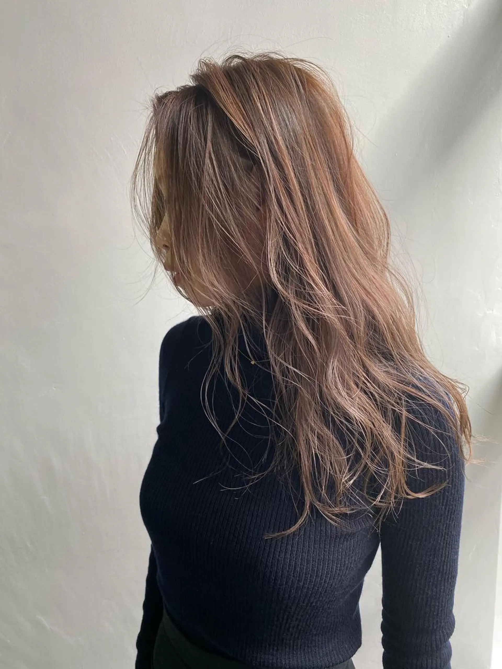 ロング カラー 低ダメージパーマ ケアパーマ/武田明大のヘアスタイル