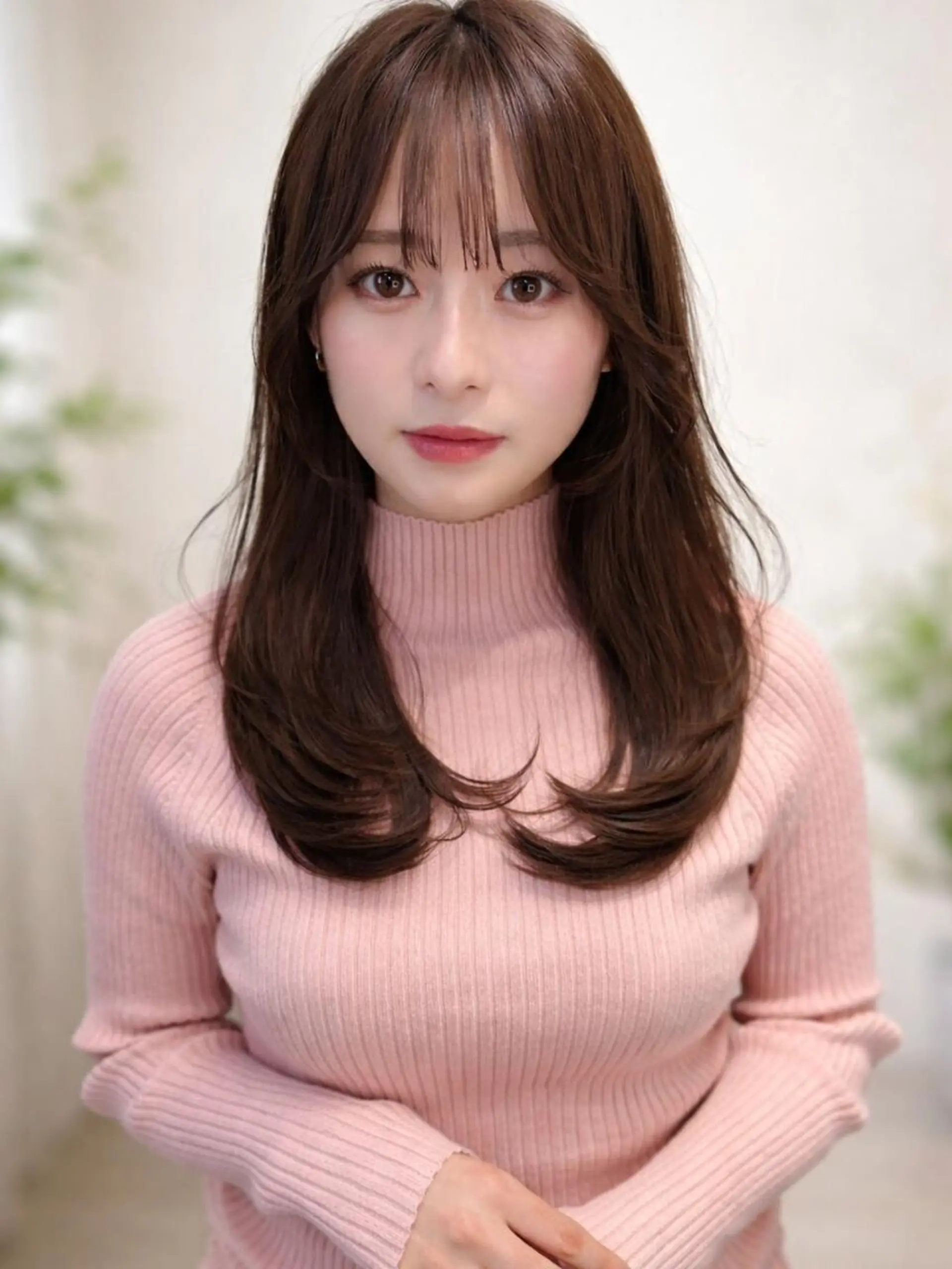 セミロング ヘアカラー トリートメント _WHITE＋ 南海難波店のヘアスタイル