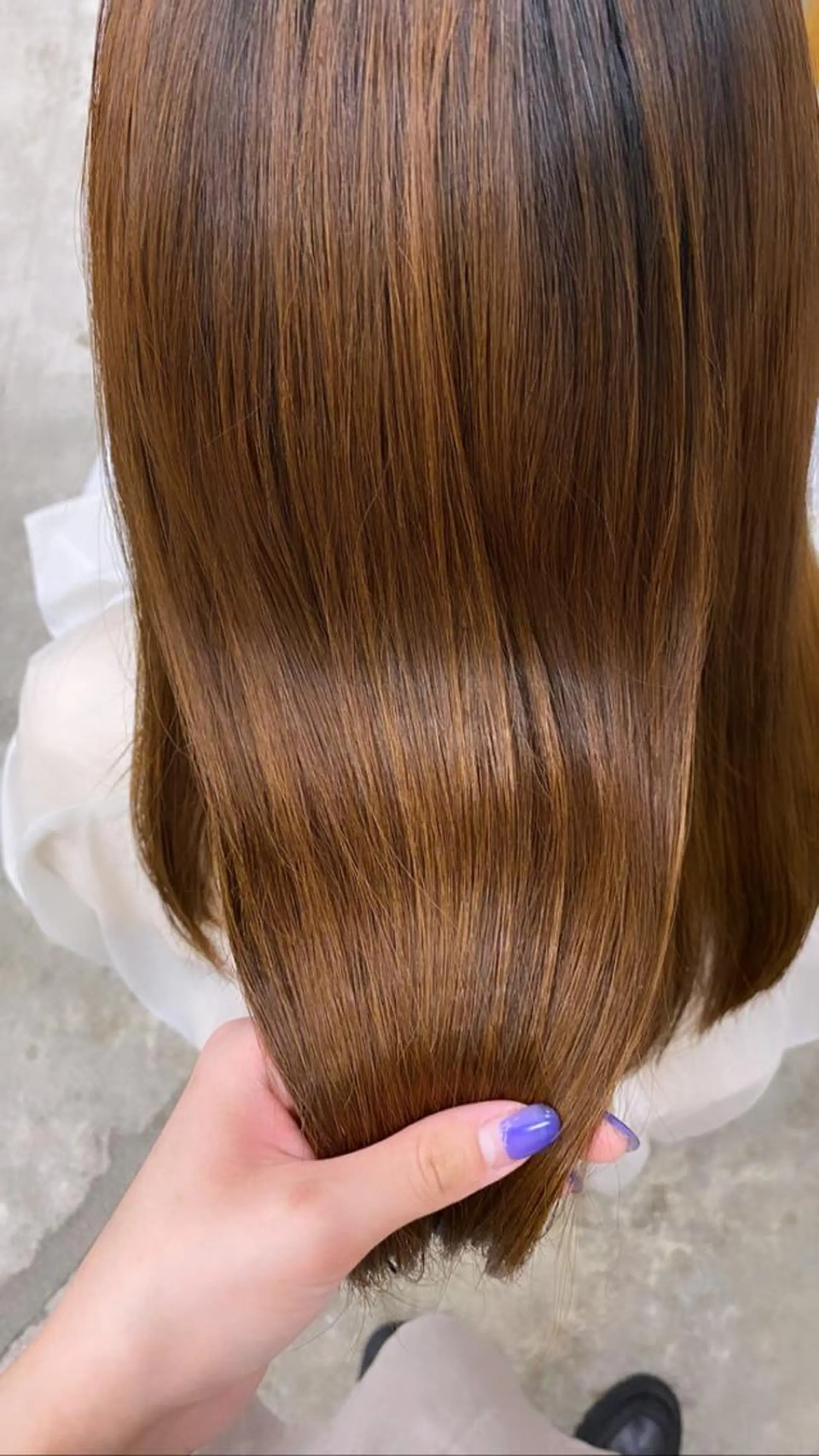 ロング 髪質改善 KVELL ユナのヘアスタイル