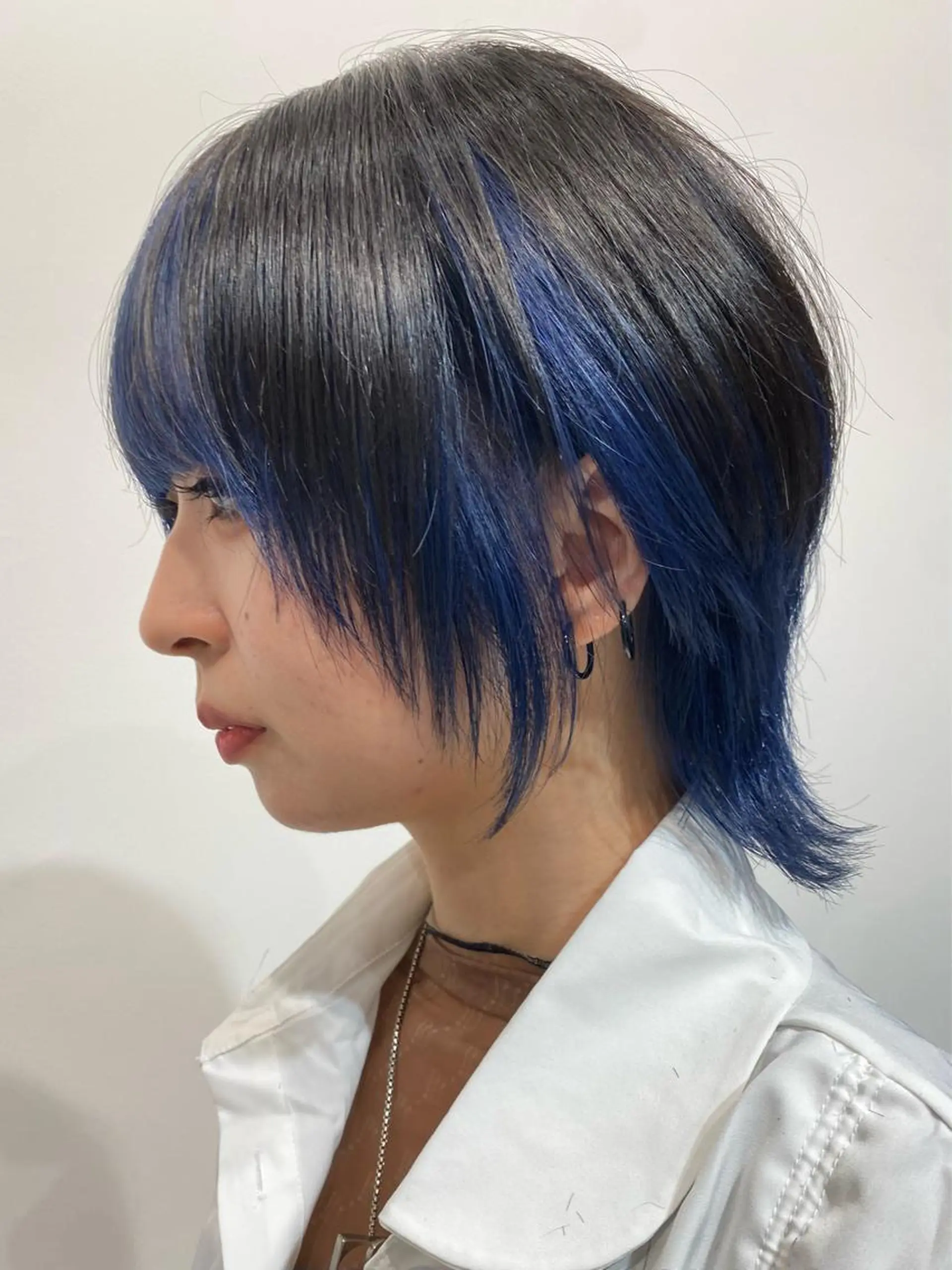 ショート カラー ブルーカラー ウルフカット カット ヘアカラー ［似合わせヘア］ ✂︎OGURO✂︎のヘアスタイル