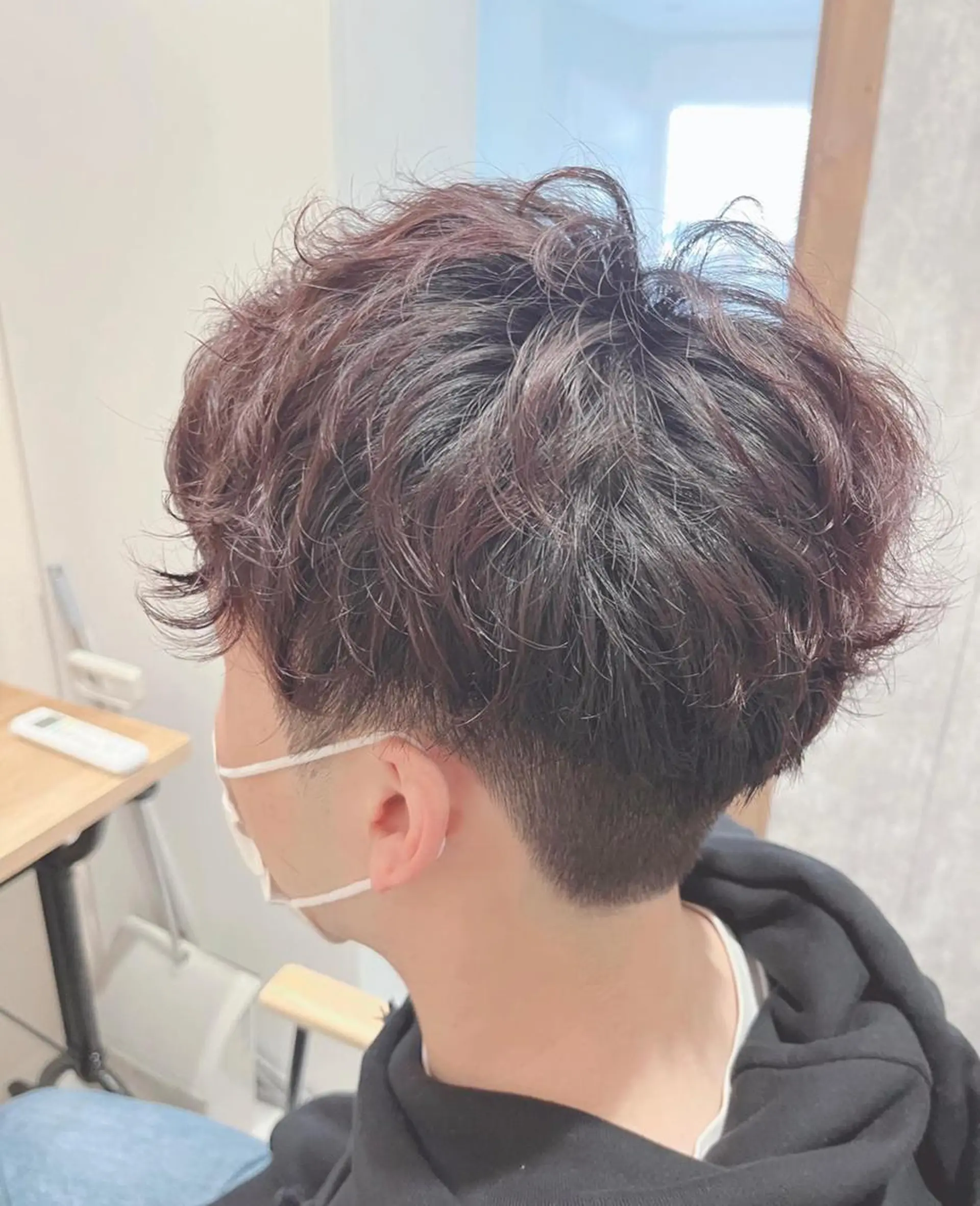 ショート カラー メンズ メンズパーマ 学生(メンズ向け) メンズショート ツーブロック くせ毛 🌿ヤマグチ ユウキ🌿のヘアスタイル