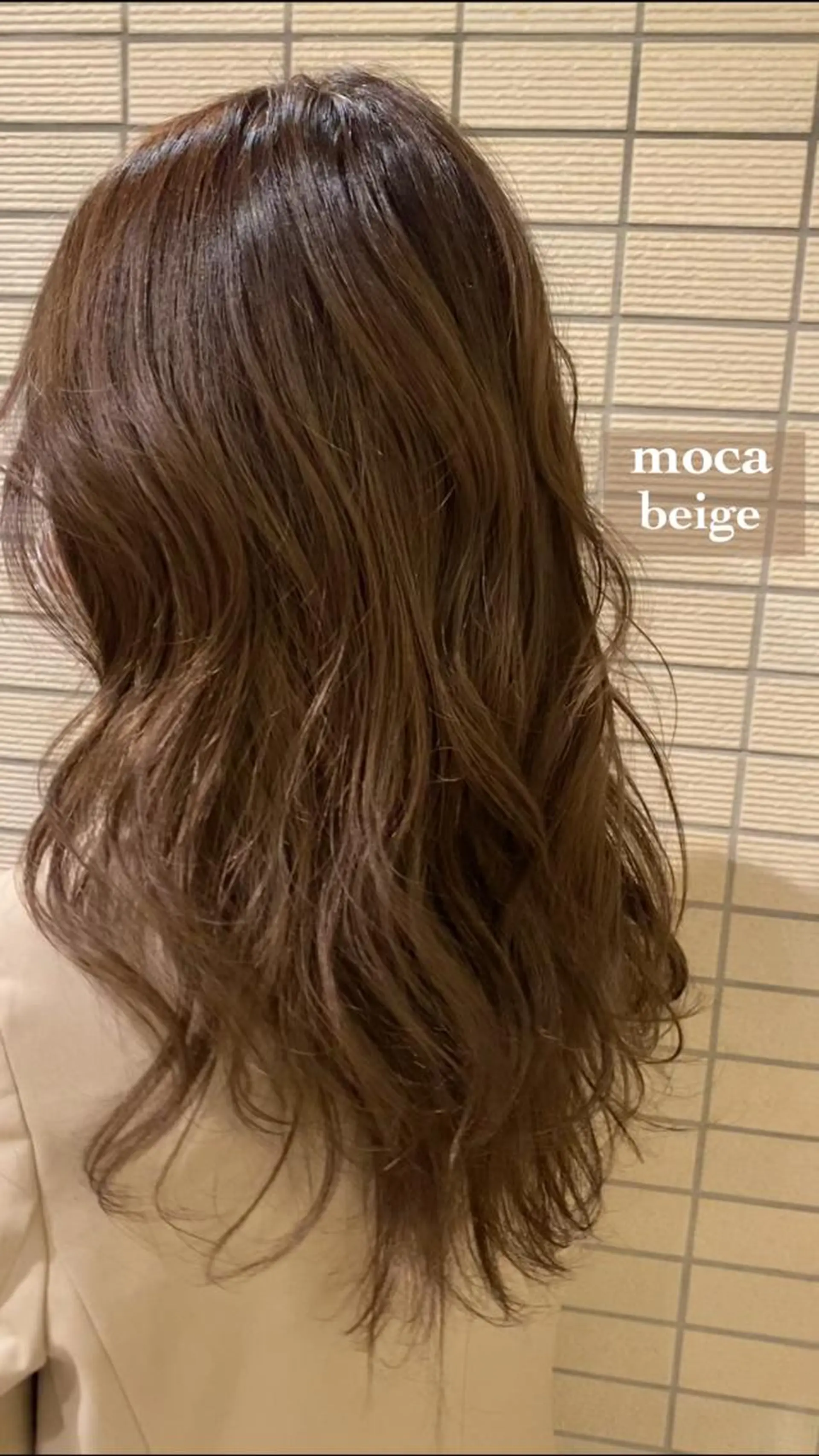 ロング カラー ベージュカラー モカベージュ miiia lashのマツエク・マツパデザイン