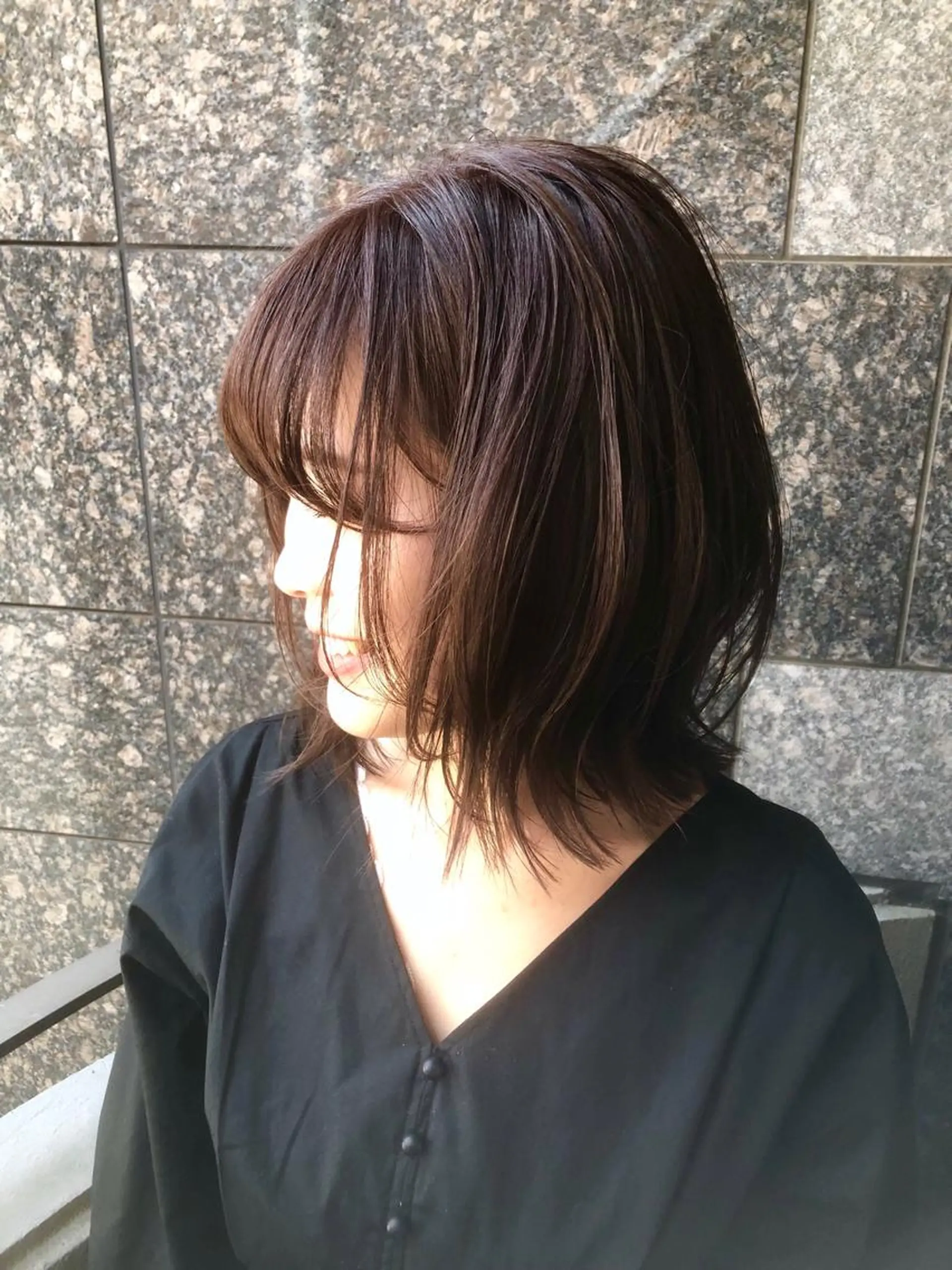 ミディアム カラーアンドケアリタ kitamuuuのヘアスタイル