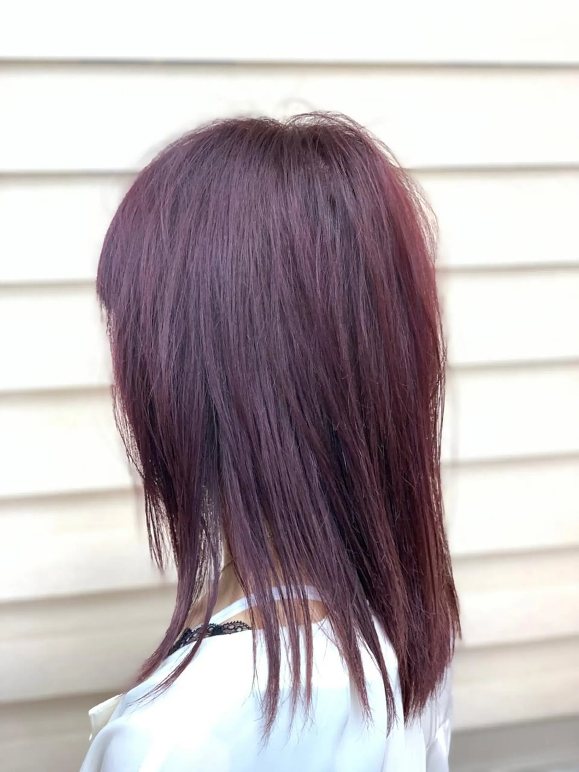 セミロング カラー 縮毛矯正 パーマスタジオ グレイス はやとのヘアスタイル