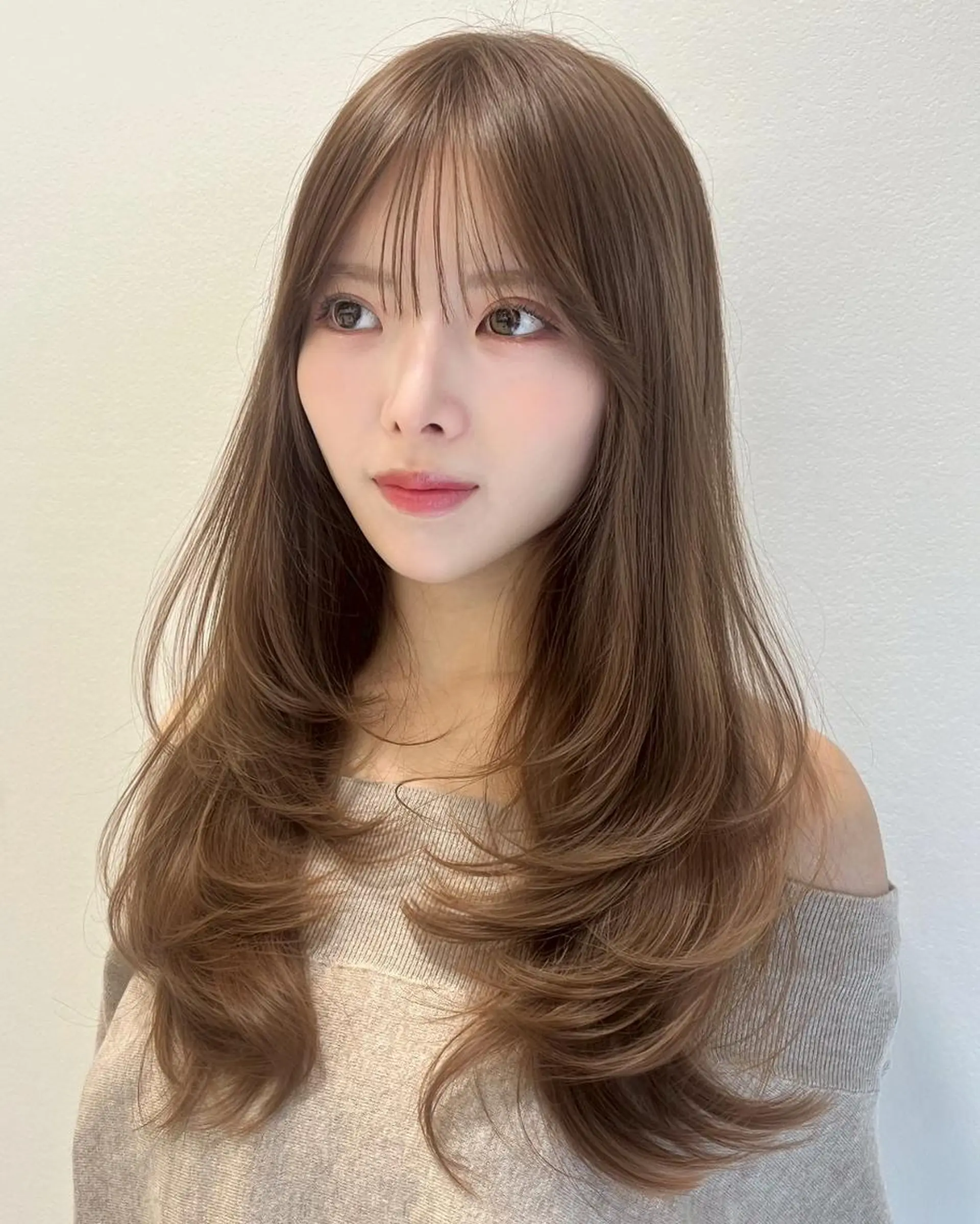 カラー カット ヘッドスパ ヘアセット 春の明るめ韓国カラー 🌸JUICE原宿のヘアスタイル
