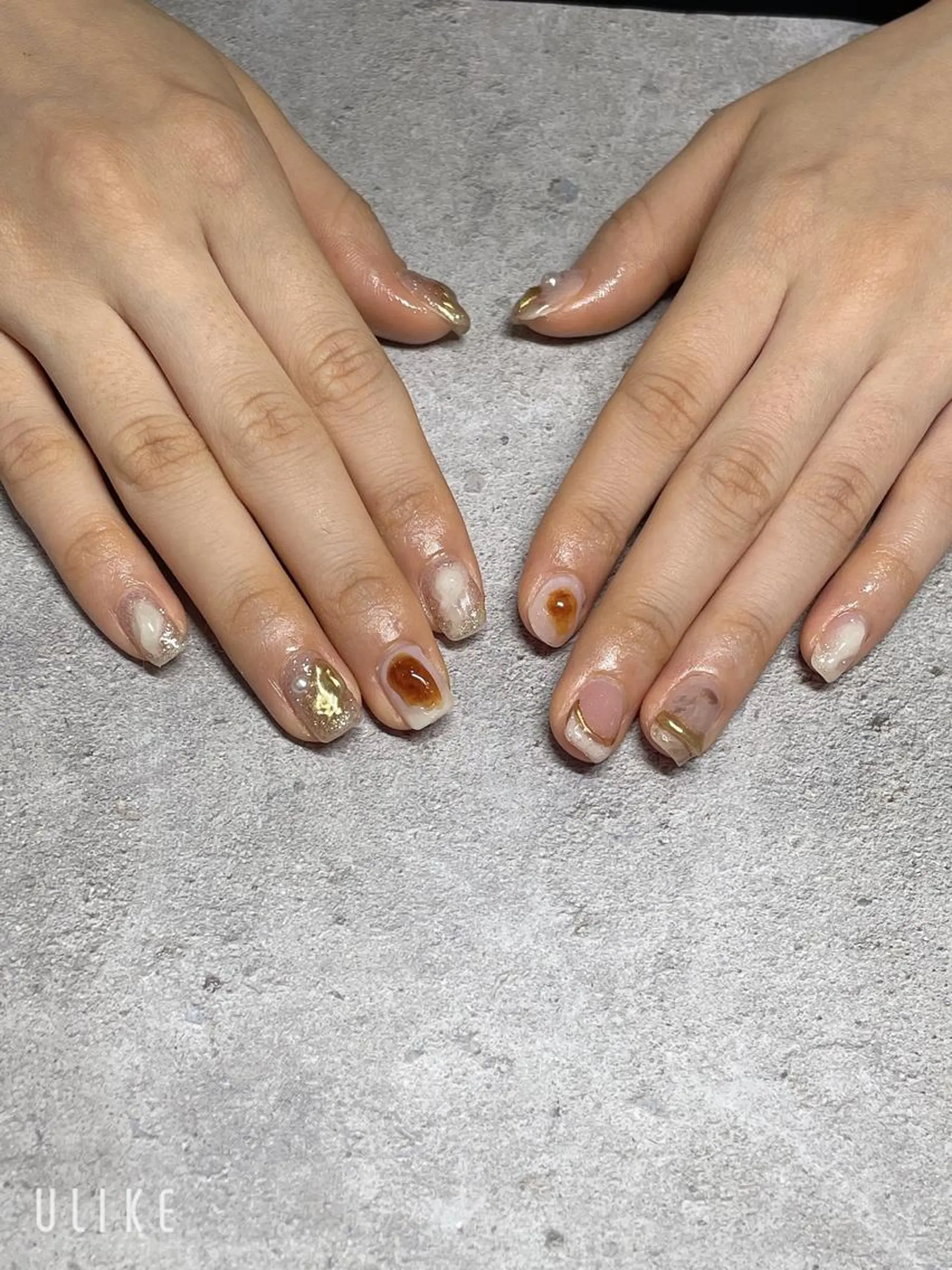 ネイル ニュアンスネイル 大阪江坂 Kaiのネイルデザイン