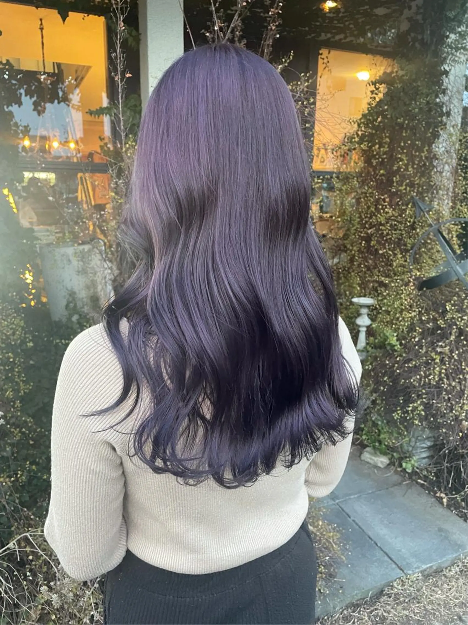 ロング カラー ブリーチ ヘアカラー トリートメント アオキ リノのヘアスタイル