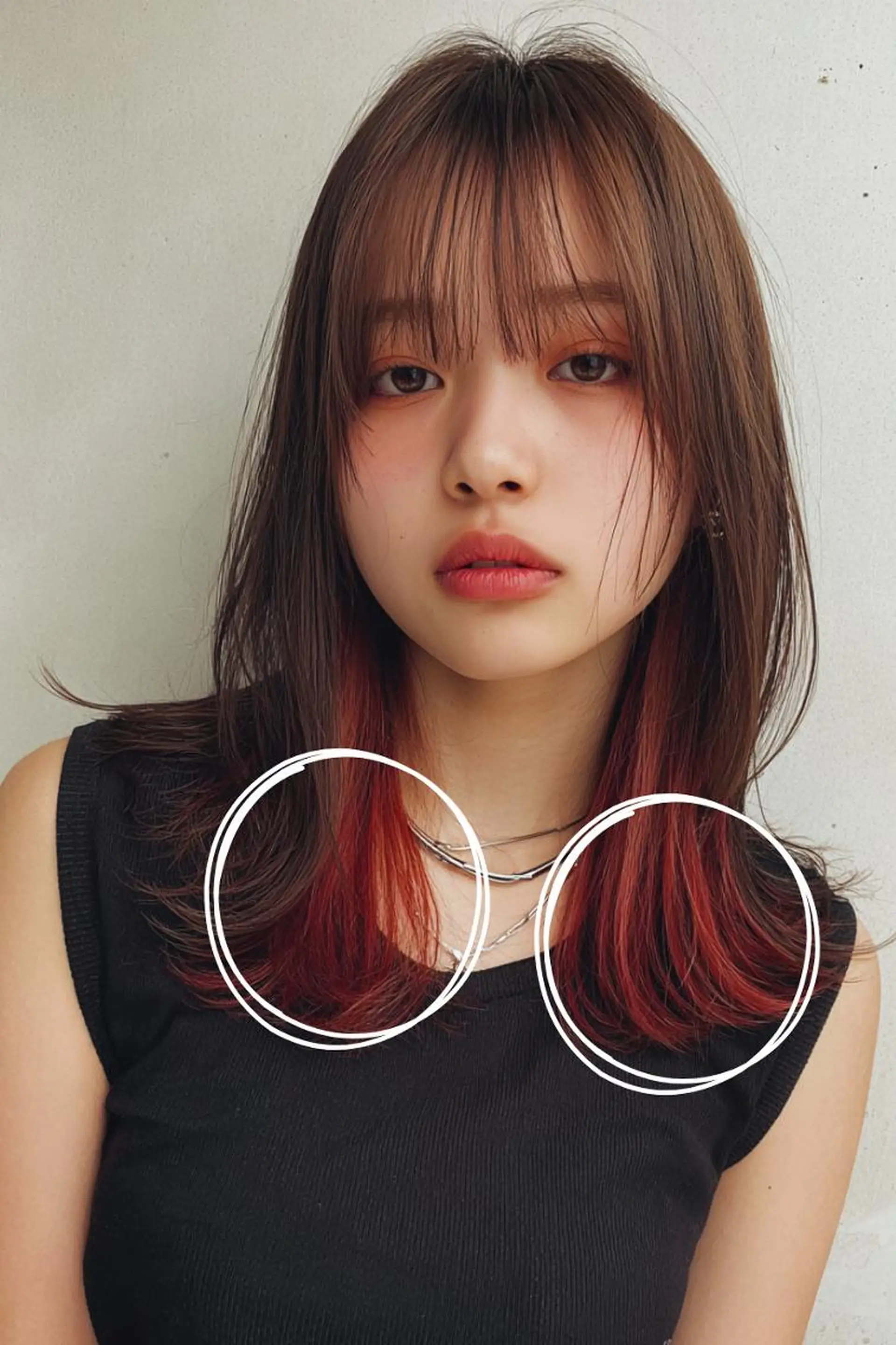 ミディアム カラー ✿YUNA✿ 《お手軽イメチェン》のヘアスタイル