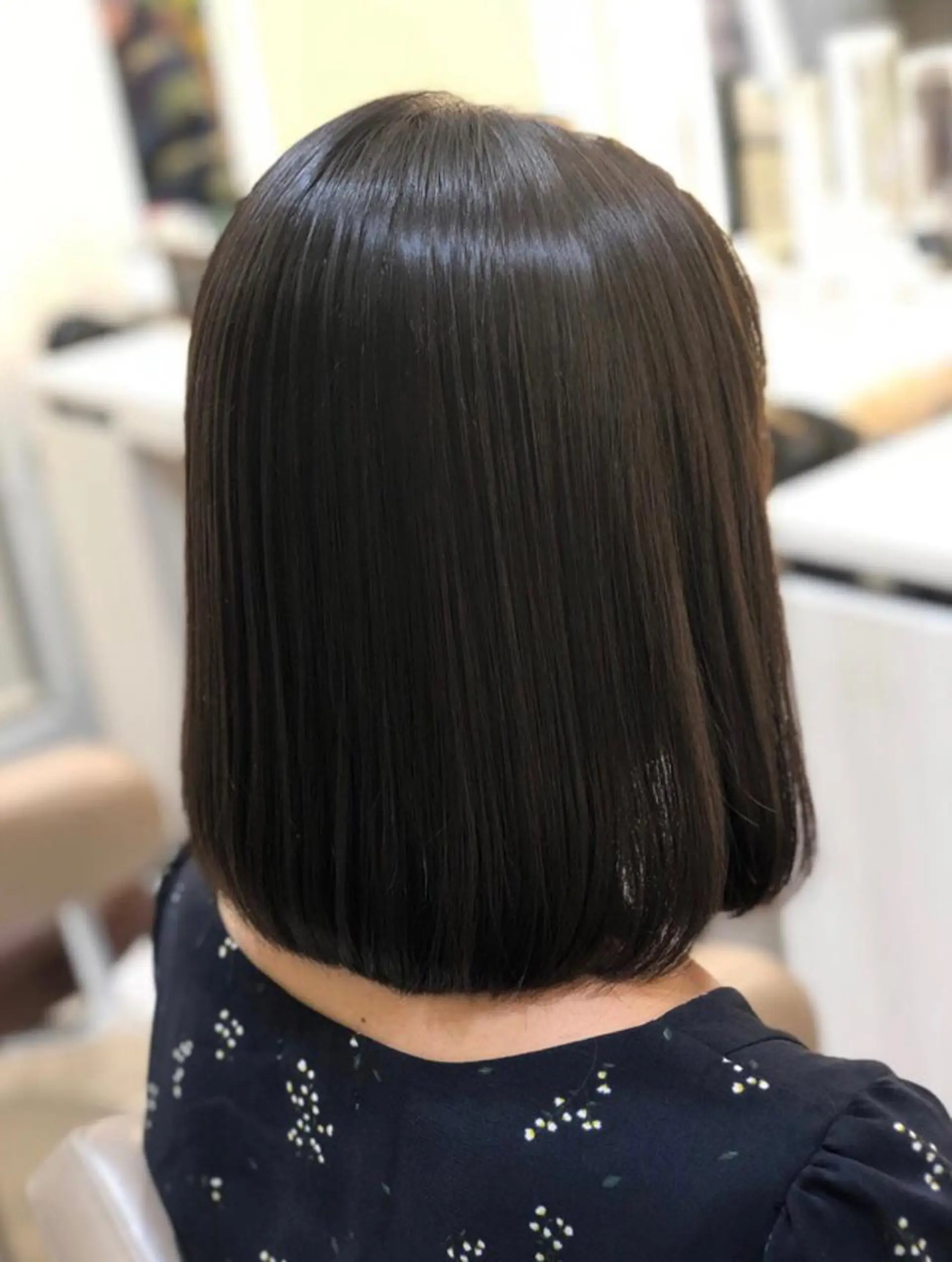 ミディアム パーマ 縮毛矯正 ストレートパーマ 安井　昴 💫ブリーチ縮毛矯正のヘアスタイル