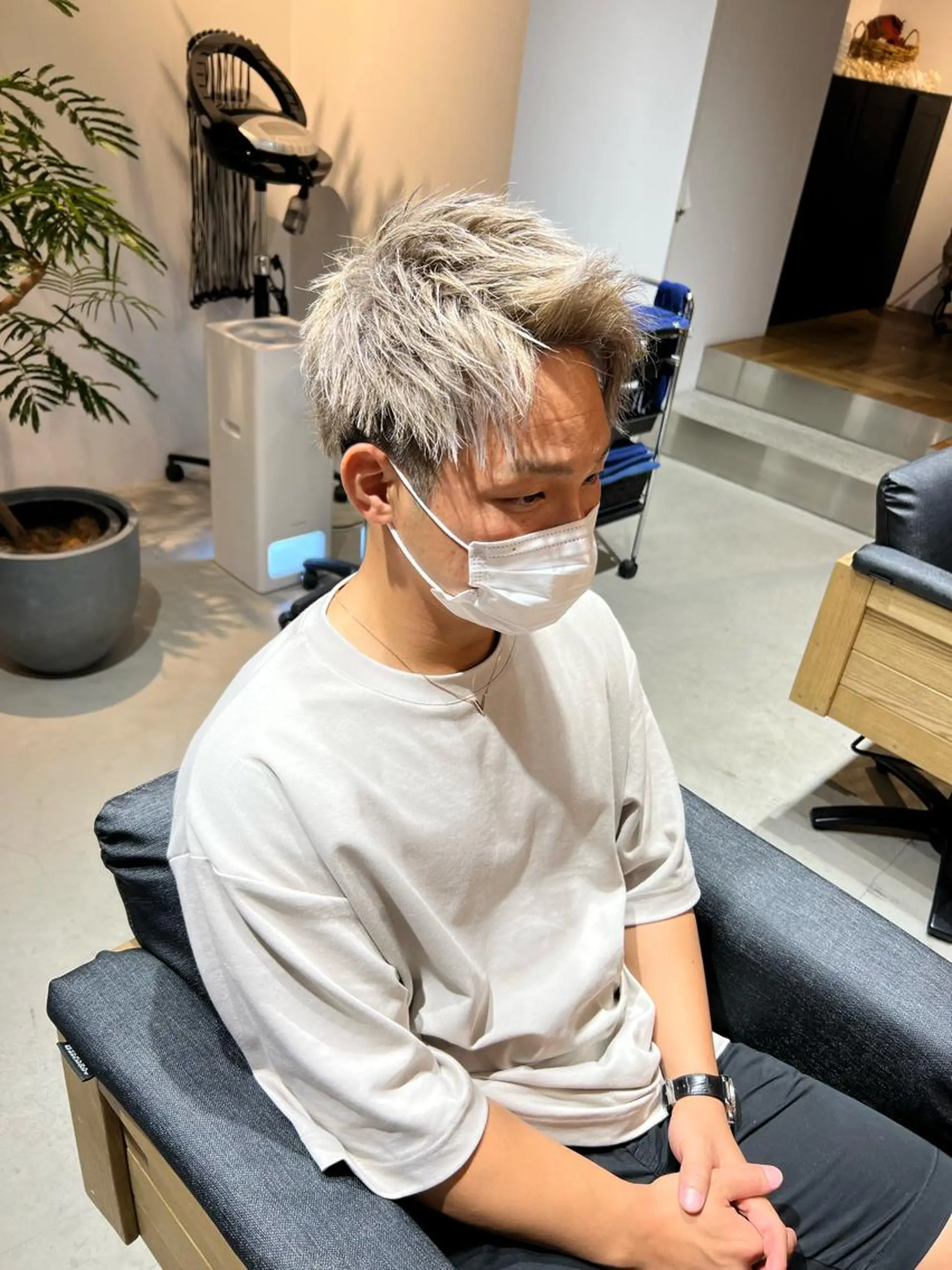 カラー メンズ ベージュカラー カット ヘアカラー トリートメント メンズ専門　井藤 雅也のヘアスタイル