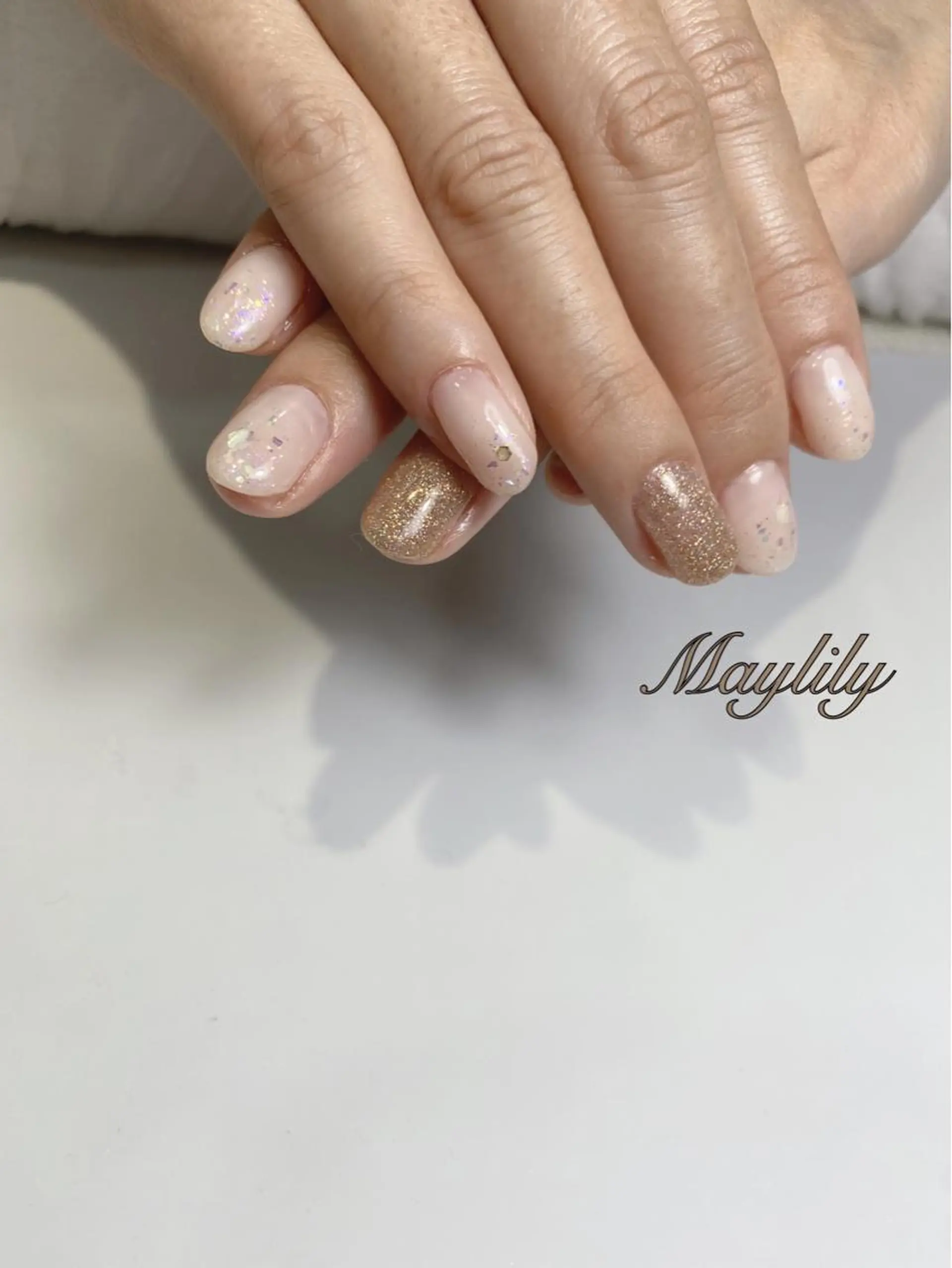 ネイル 持ち込み ハンドネイル Nail care salon Maylily所属・Nail salon Maylilyのネイルデザイン