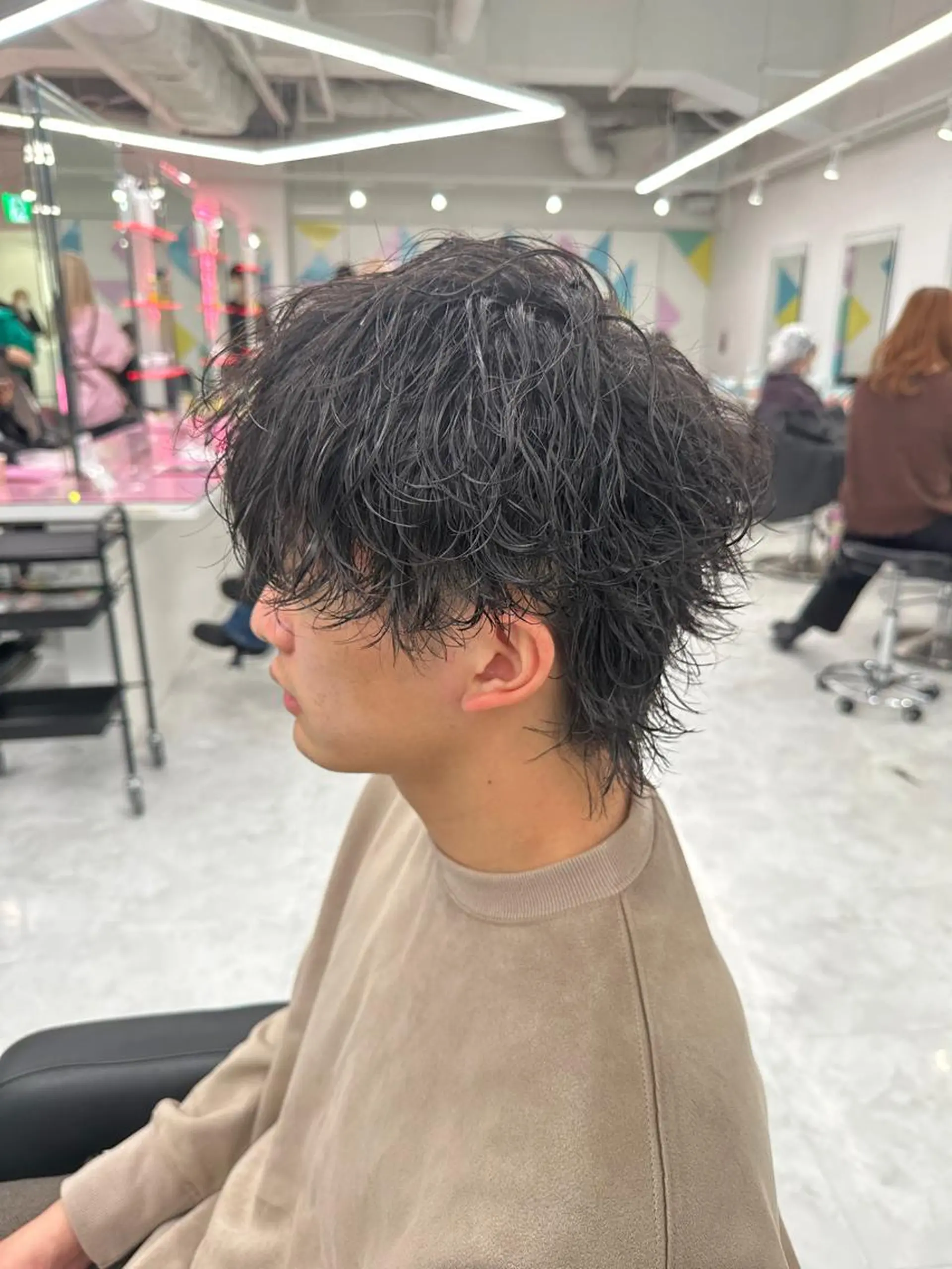 ショート カラー パーマ メンズ 【メンズサロン】 BLUCK 横浜のヘアスタイル