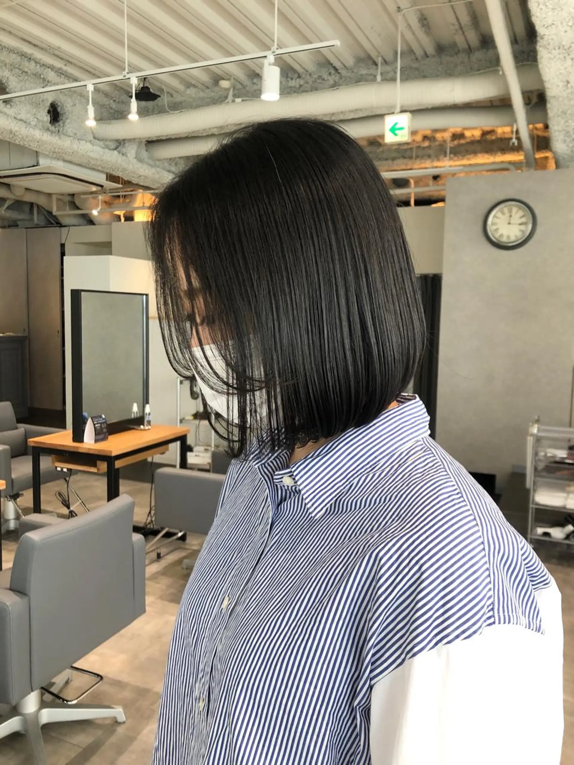 ショート 切りっぱなしボブ ワンレンボブ ショートボブ ボブ ショートヘア ショート/パーマ/ カラー/FUKOのヘアスタイル