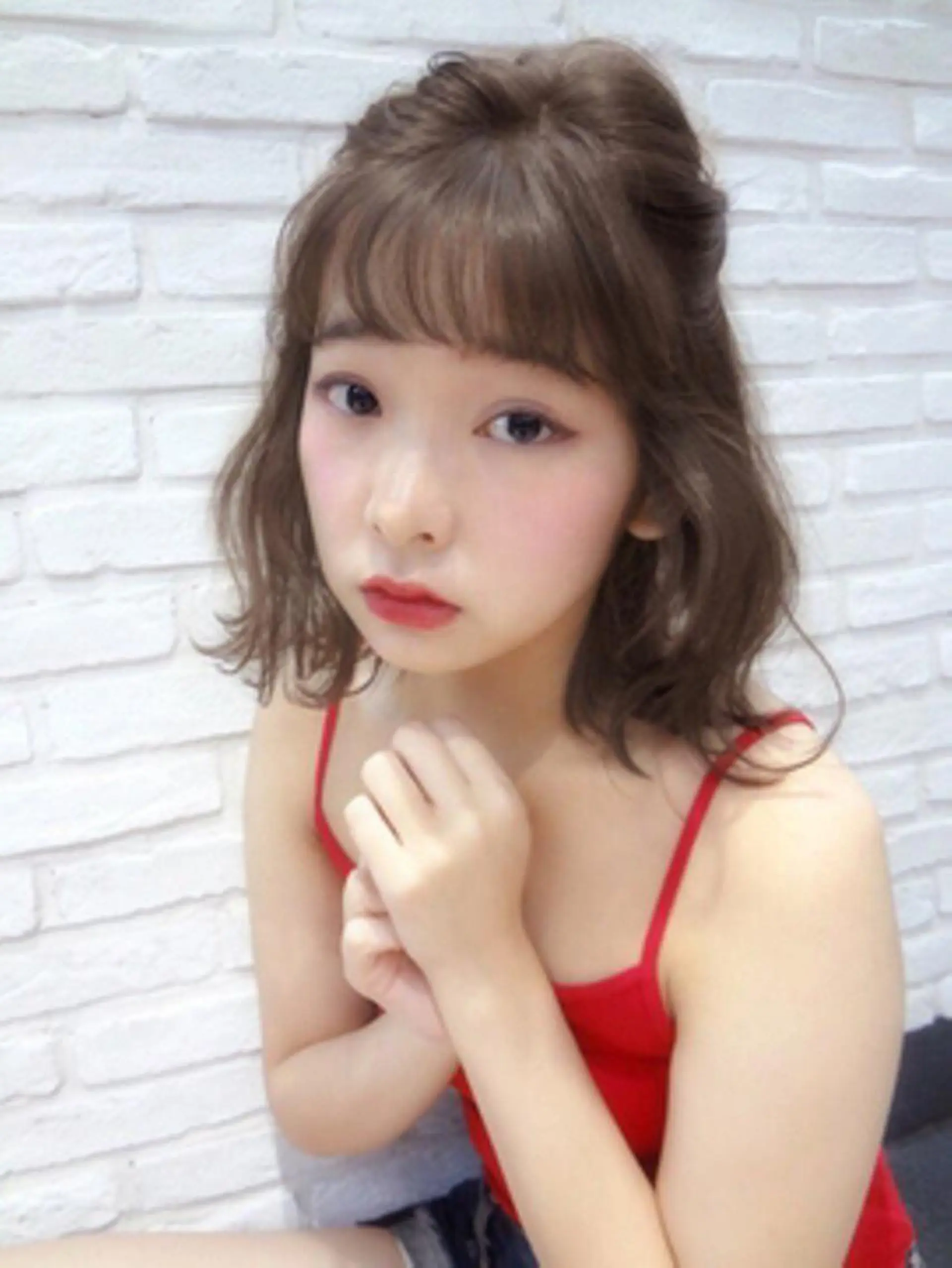 ミディアム カラー 遠藤 眞実のヘアスタイル