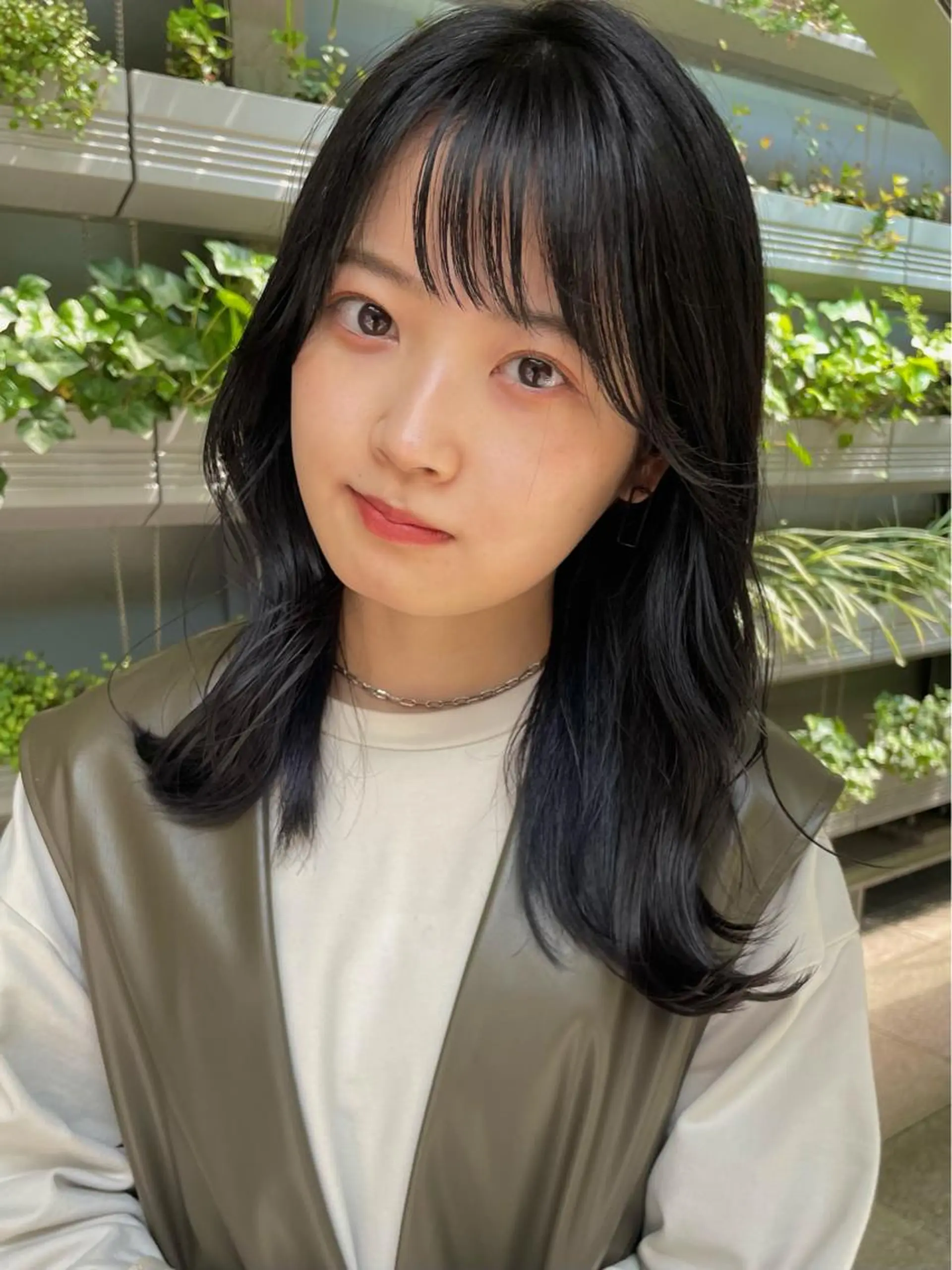 ミディアム 美髪改善ストレート/ 植村友哉のヘアスタイル