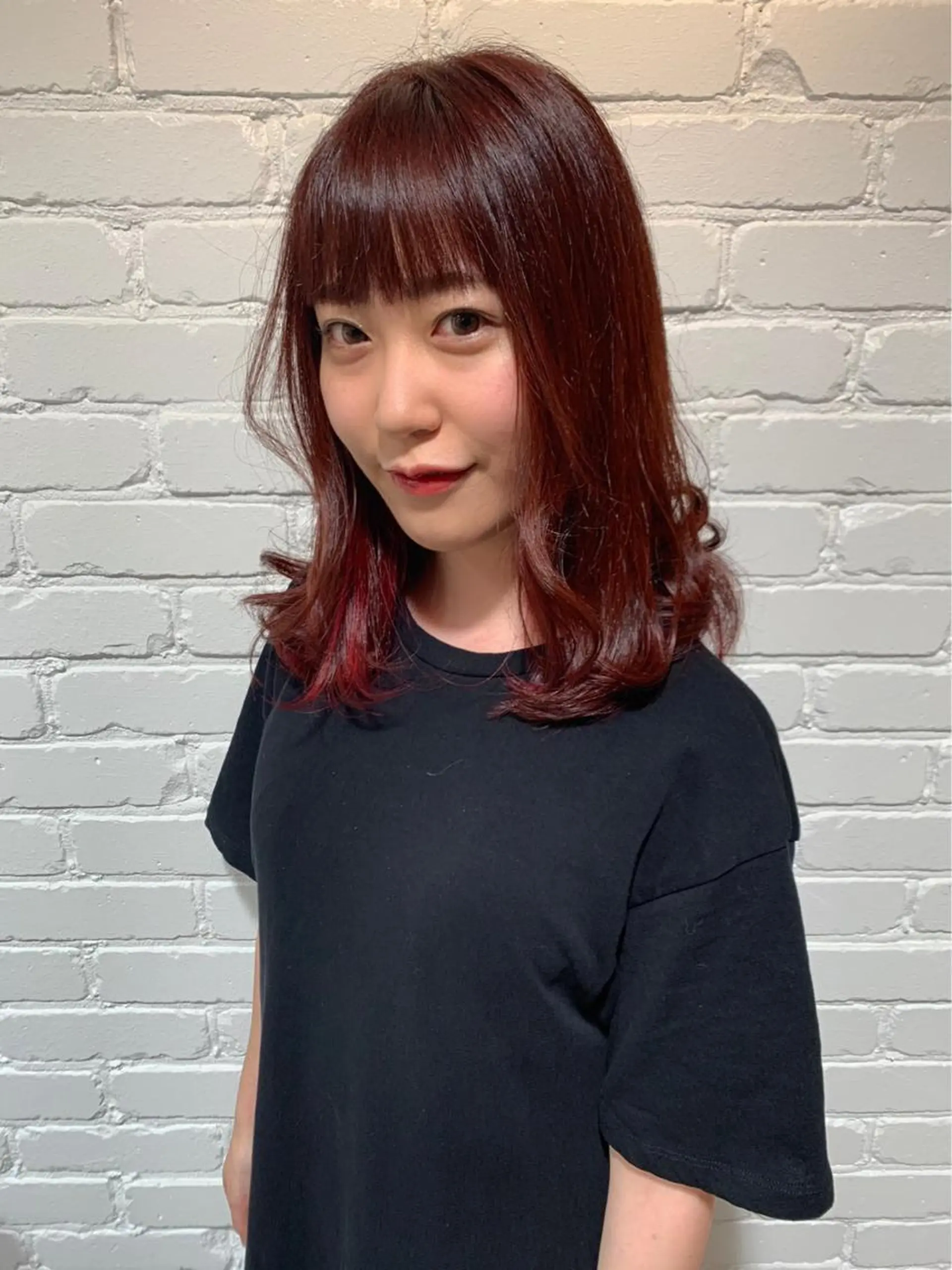 セミロング 韓国ヘア⭐️石原 宏武⭐️のヘアスタイル