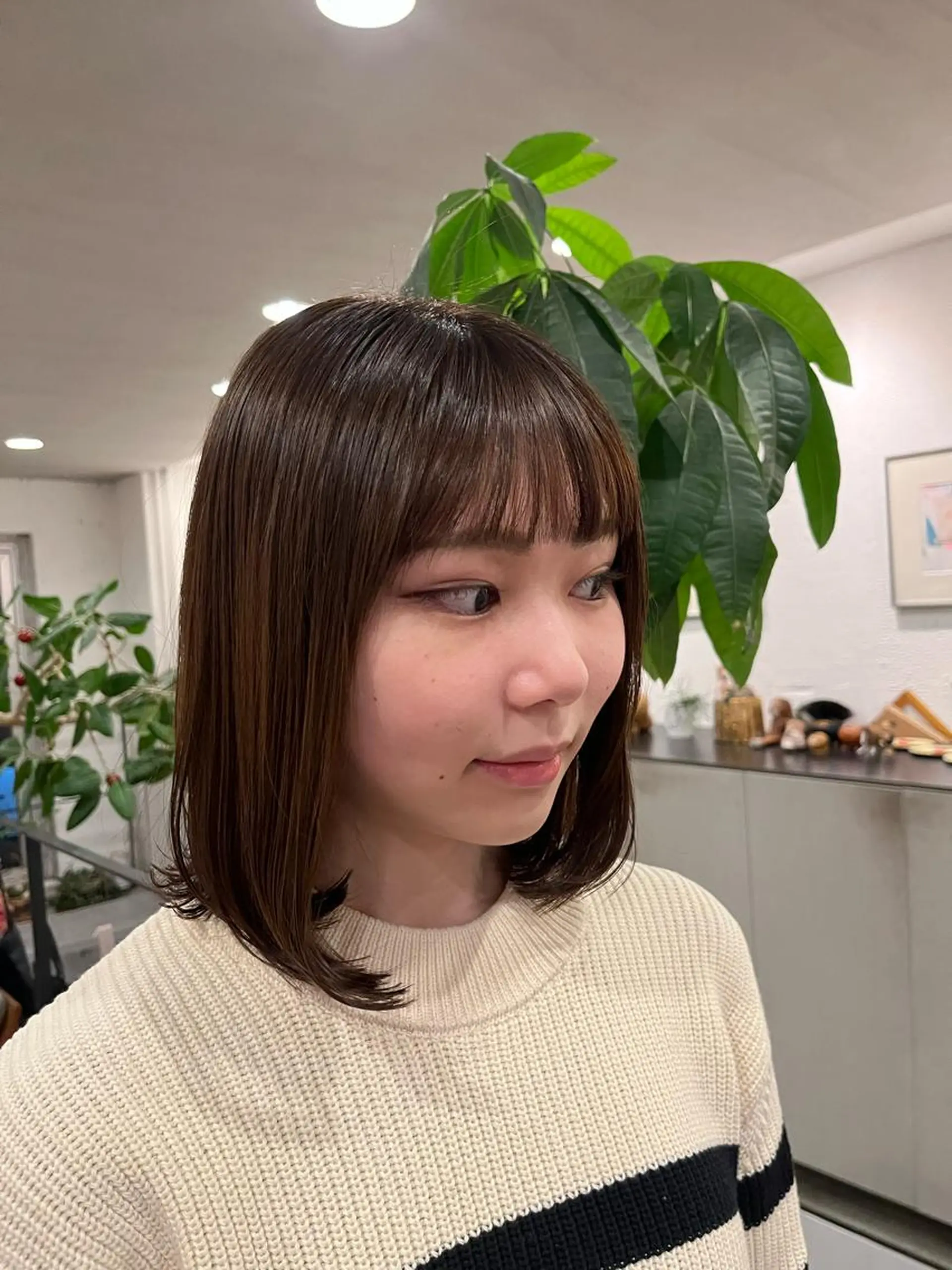 ミディアム カラー うる艶カラー/恵比寿 ベージュ/丸山陽平のヘアスタイル