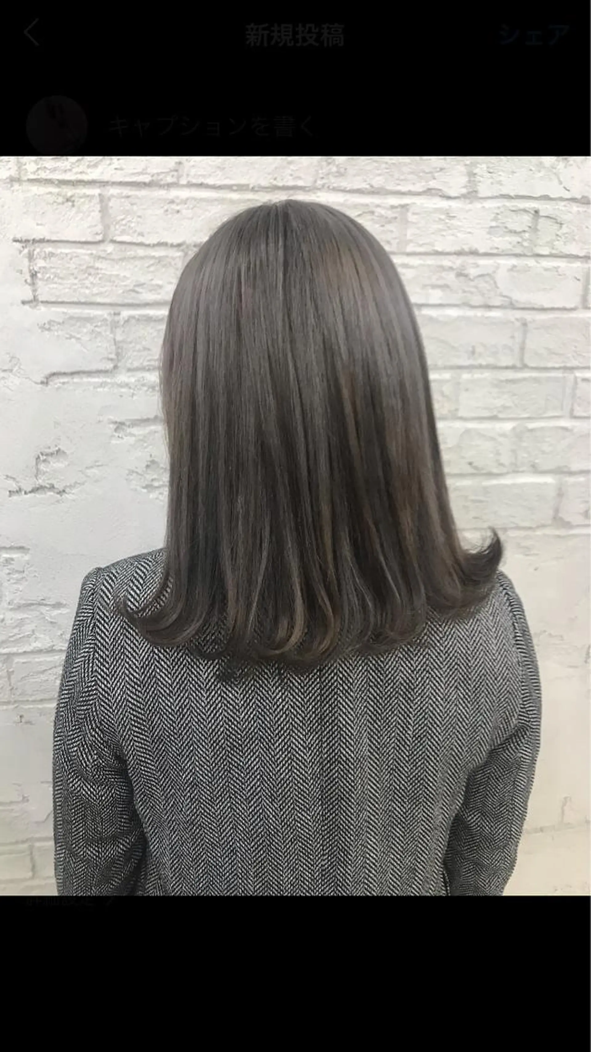 ミディアム カラー オリーブ/アッシュ やわらか透明感カラーのヘアスタイル