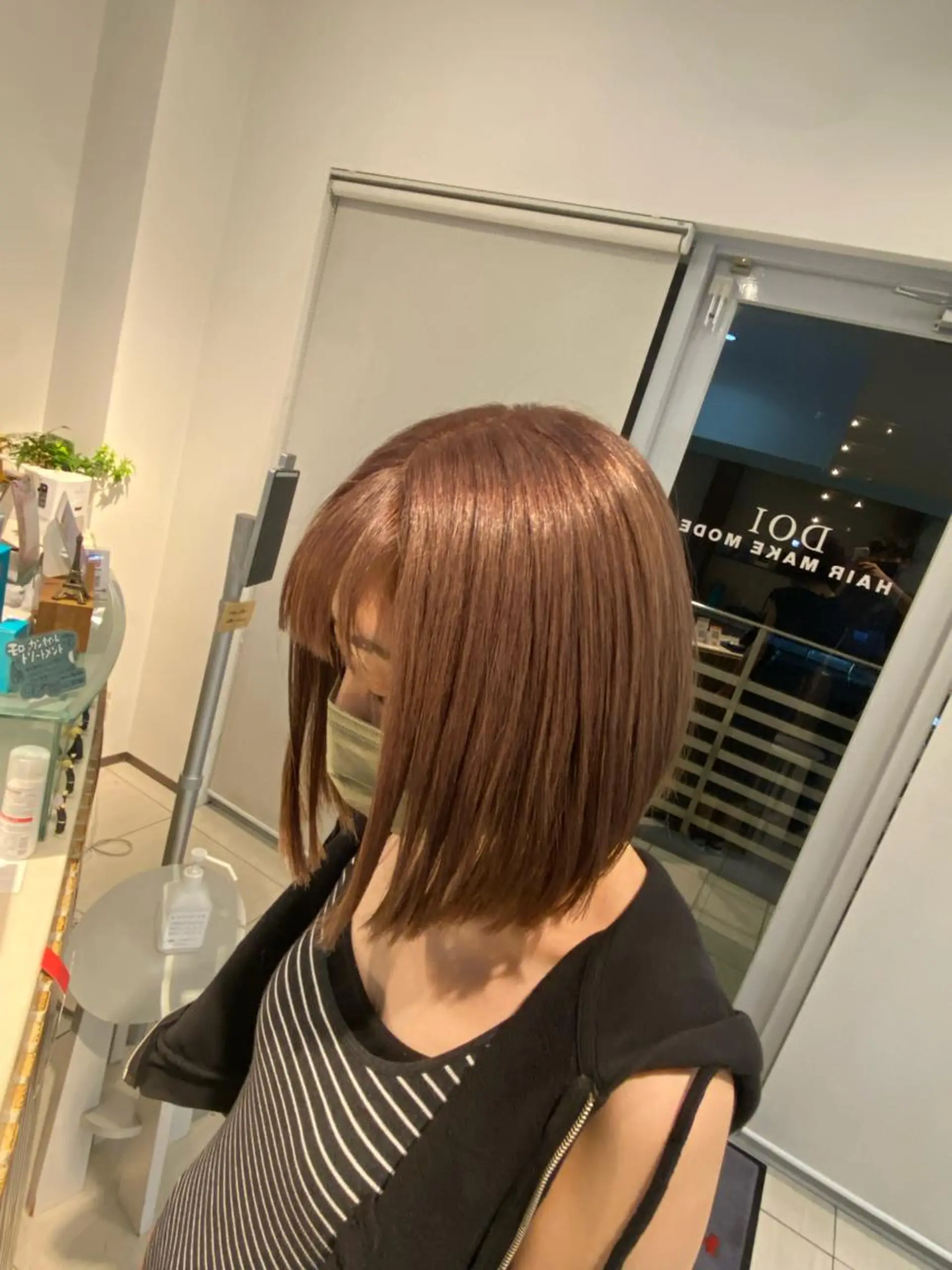 ショート カラー ベージュカラー ミルクティーベージュ ヘアカラー DOI   HAIR MAKE MODE所属・土井 祐之介のヘアスタイル