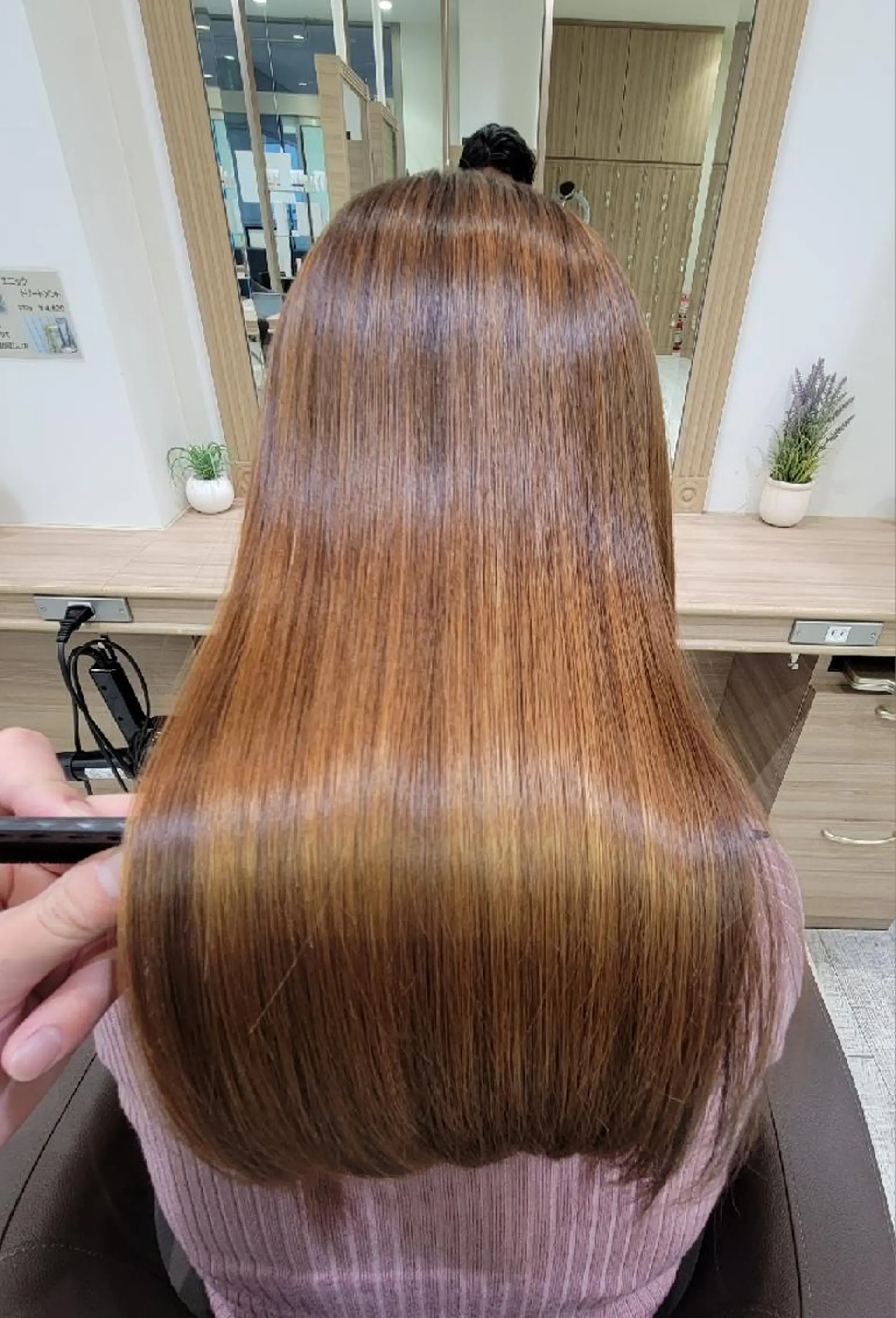 ロング 縮毛矯正 トリートメント 宮本 秀人のヘアスタイル