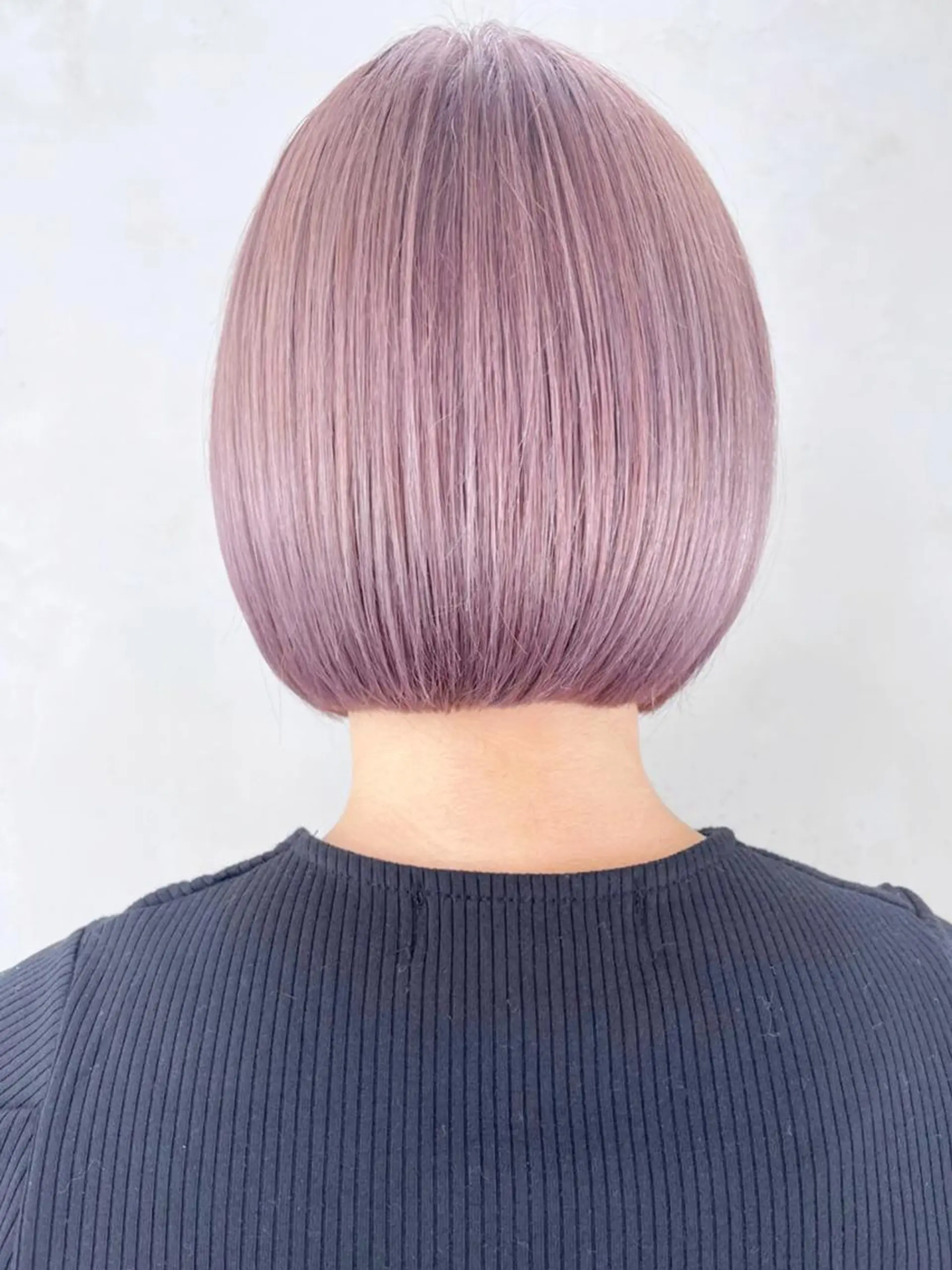 ミディアム カラー パーマ ヘアアレンジ ラベンダーカラー ボブ ITbyALBUM 中野店のヘアスタイル