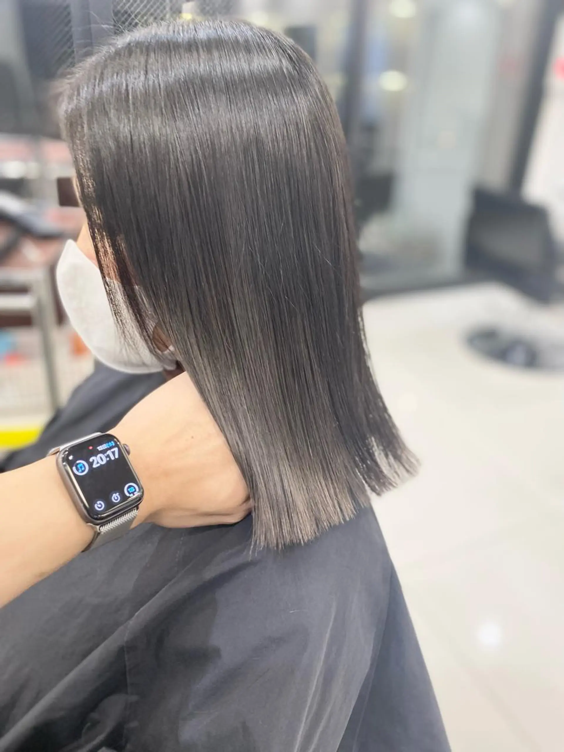 セミロング カラー 透明感カラー opus 店長大和 レイヤー/赤み消しのヘアスタイル