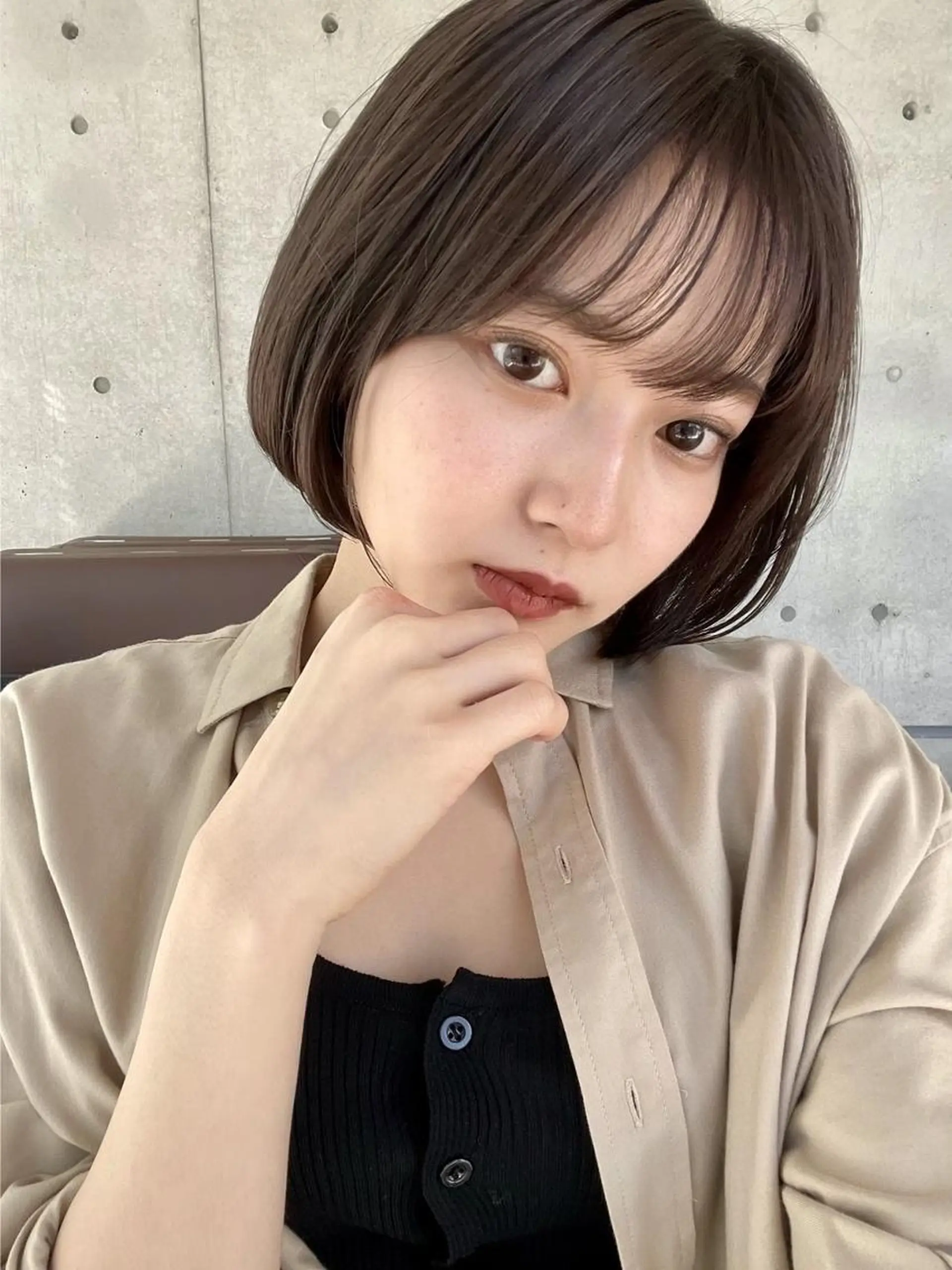 ショート カラー カット ヘアカラー トリートメント ヘッドスパ 大人かわいい💍🤍 ボブ/ショートボブのヘアスタイル