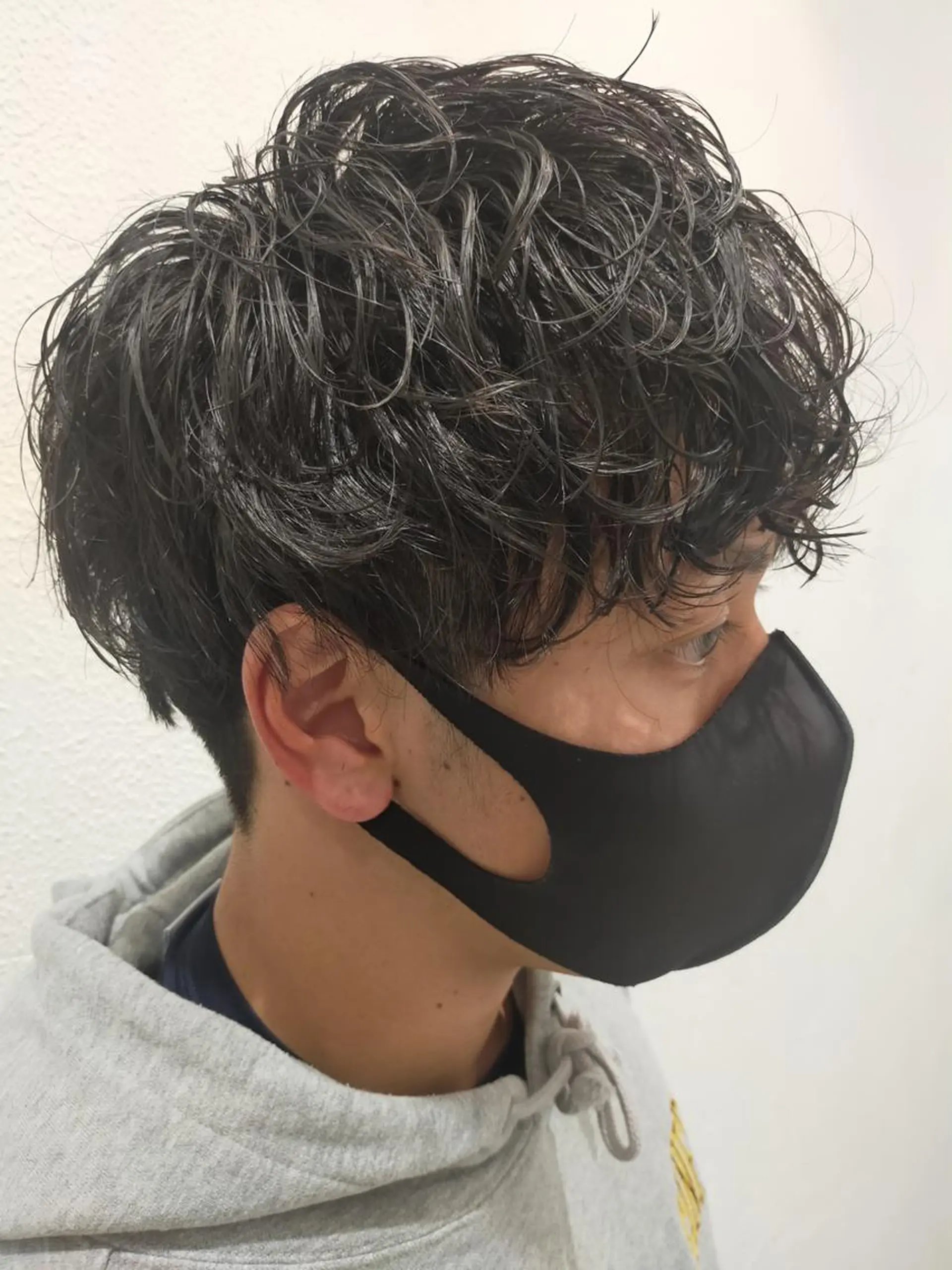 ショート パーマ メンズ Ash 店長 木村 和人のヘアスタイル