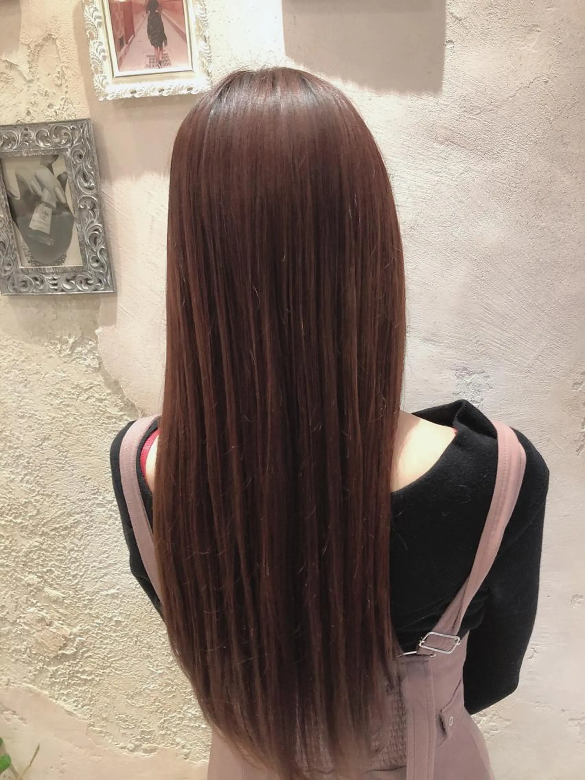 セミロング ピンクブラウン 似合わせカット 小顔カット ボンドストーリーノヴァ所属・縮毛矯正・髪質改善 ❣️三浦正也のヘアスタイル