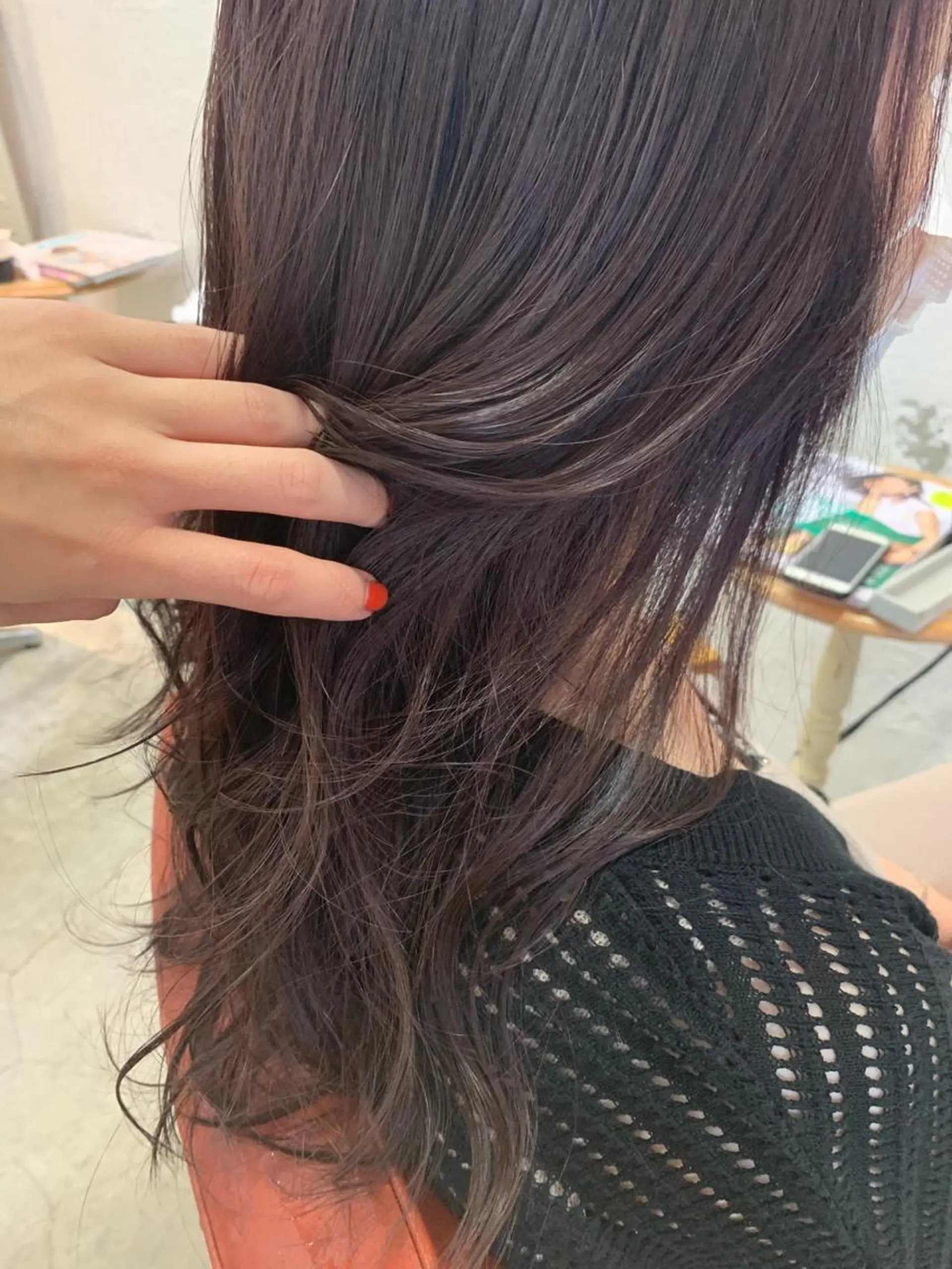 ロング カラー カット ヘアカラー fio マナミのヘアスタイル